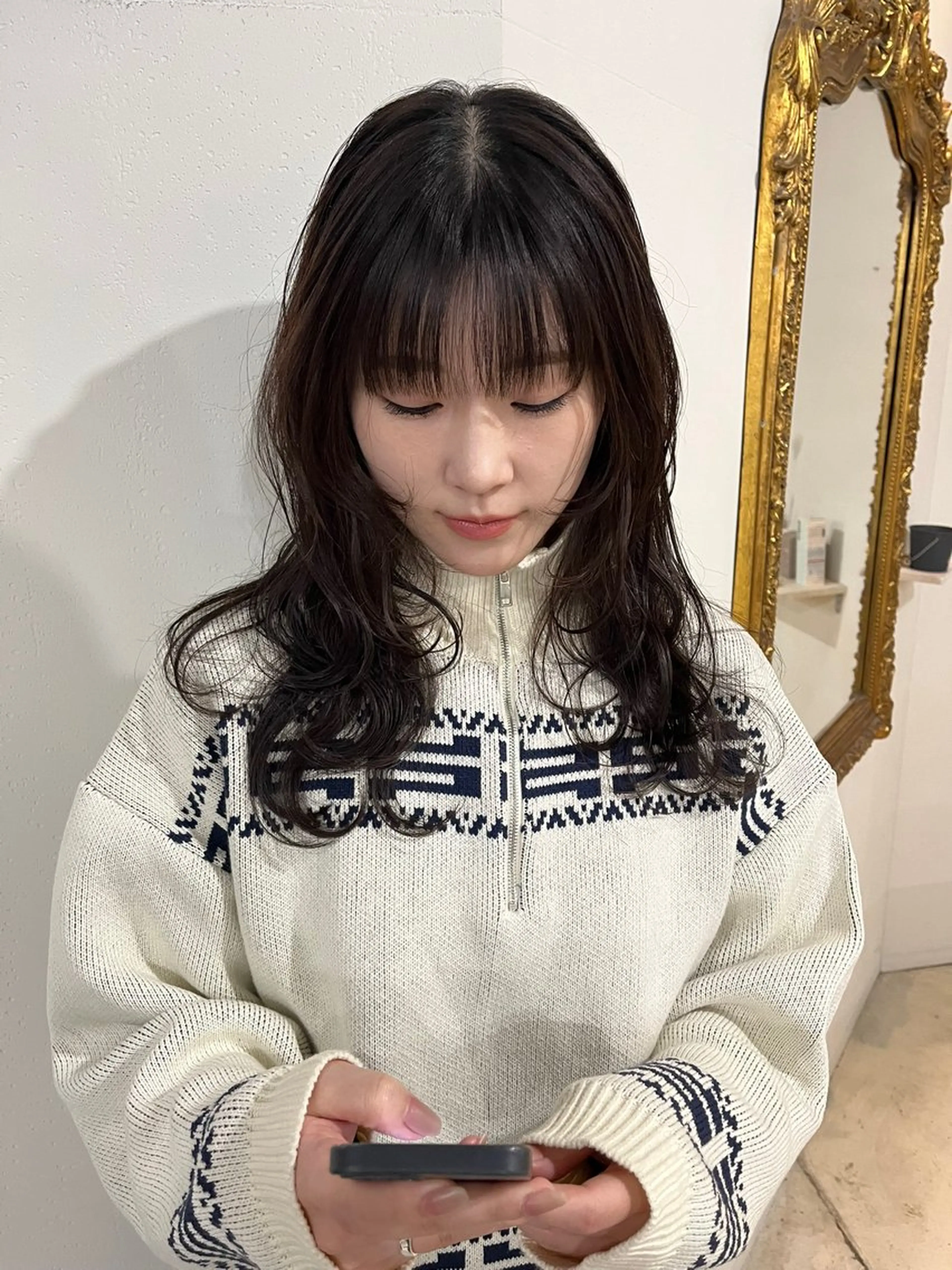 セミロング カット トリートメント La Lauren所属・ダブルカラー/透明感 💈JUNYA💈のヘアスタイル