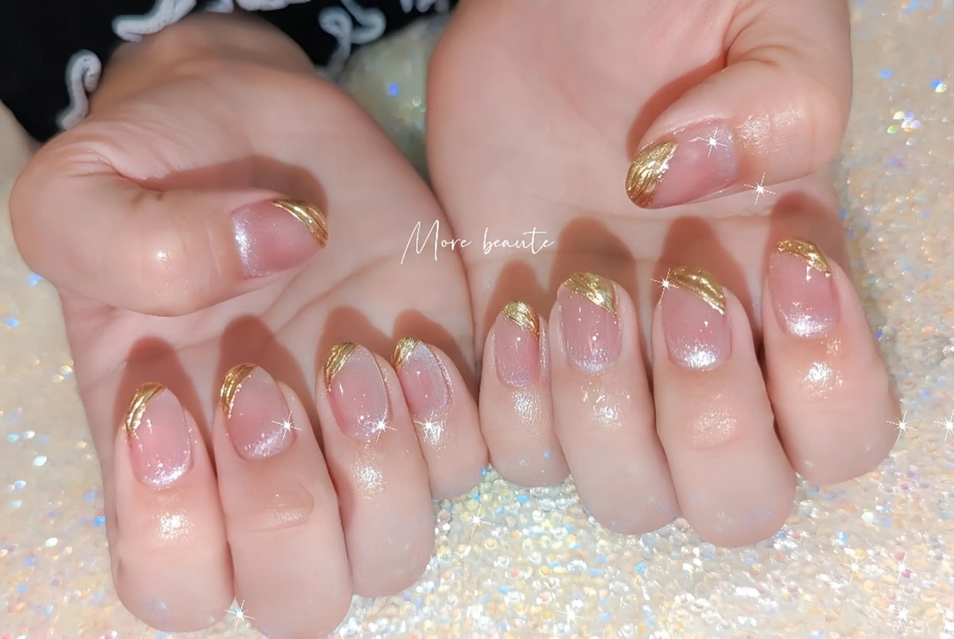 ネイル 桜ネイル 長さ出し ジェルネイル ハート 韓国ネイル ハンドネイル I LOVE ME NAIL.｡.:*♡のネイルデザイン