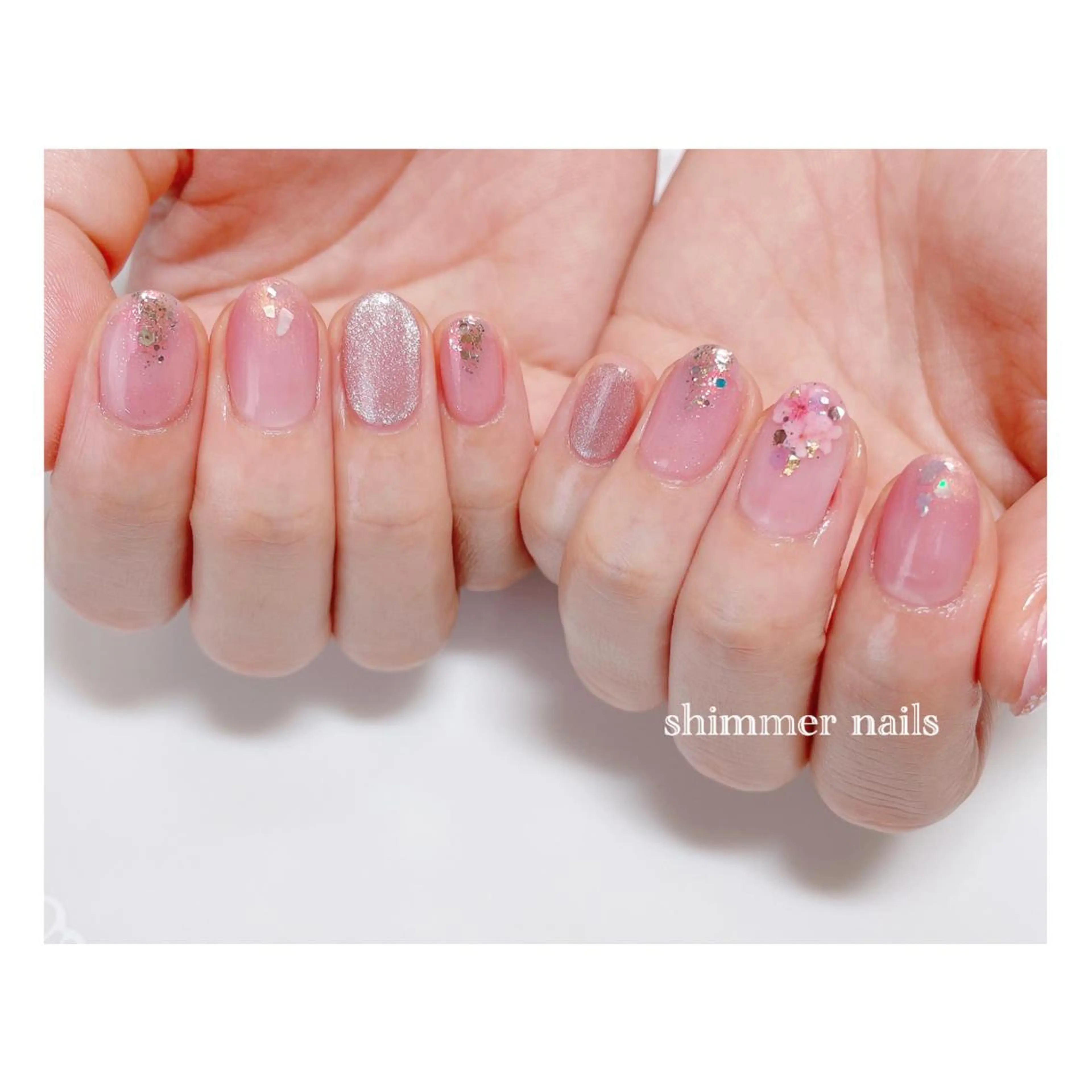 ネイル 桜ネイル shimmer nailsのネイルデザイン