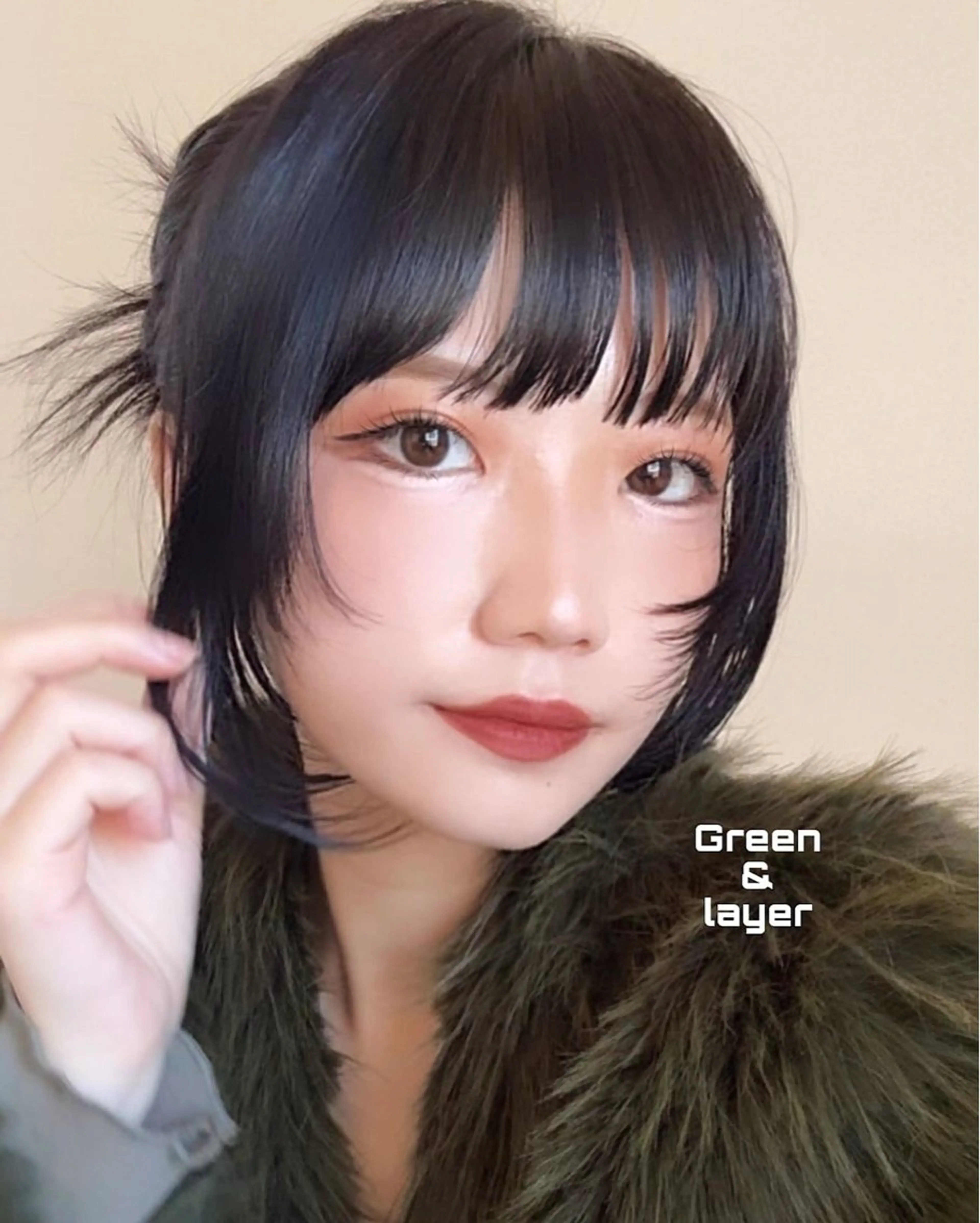 ミディアム カラー Pocket仙台 💚モエリのヘアスタイル