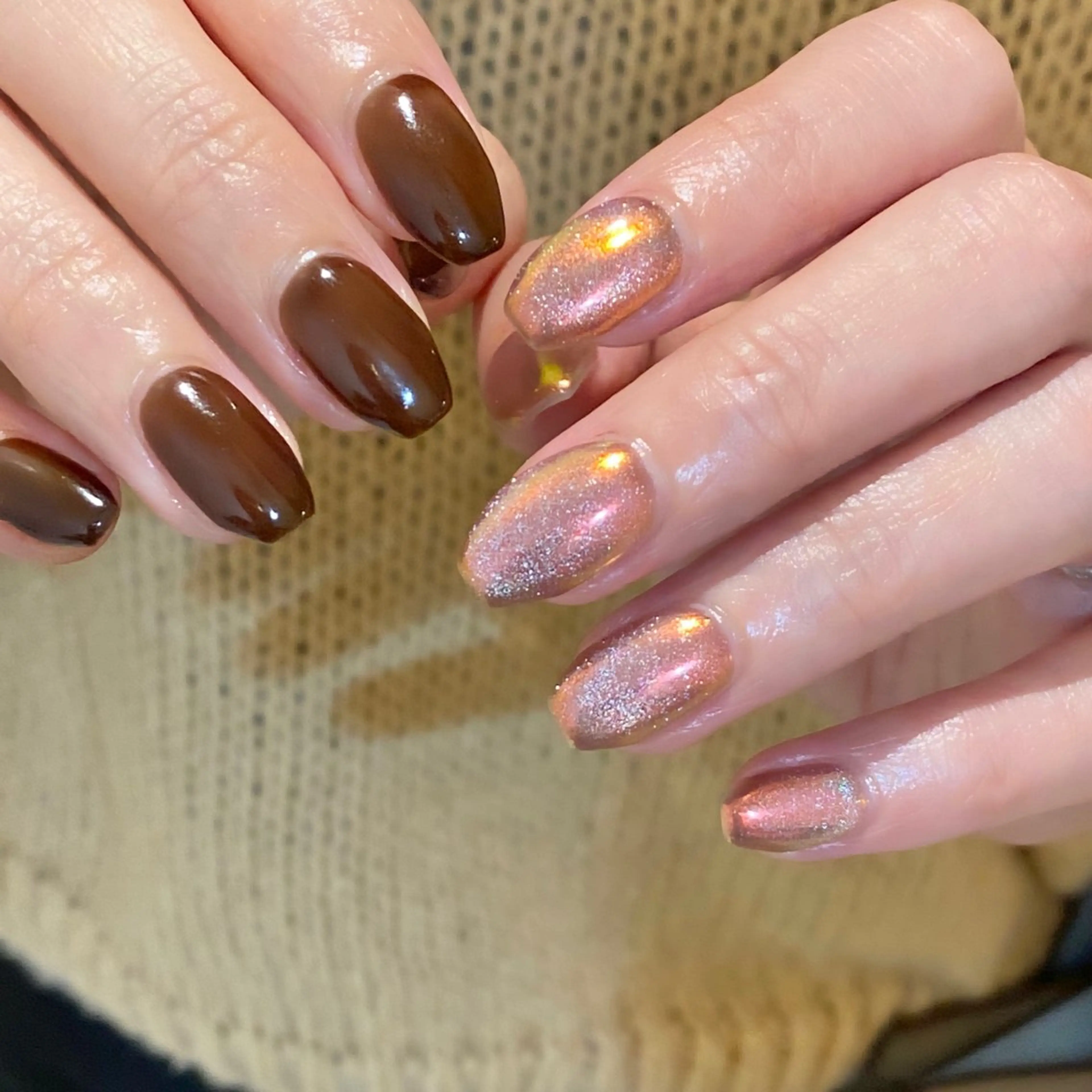 ネイル マグネットネイル ミラーネイル ハンドネイル Yuriko Omi パラジェル/渋谷のネイルデザイン