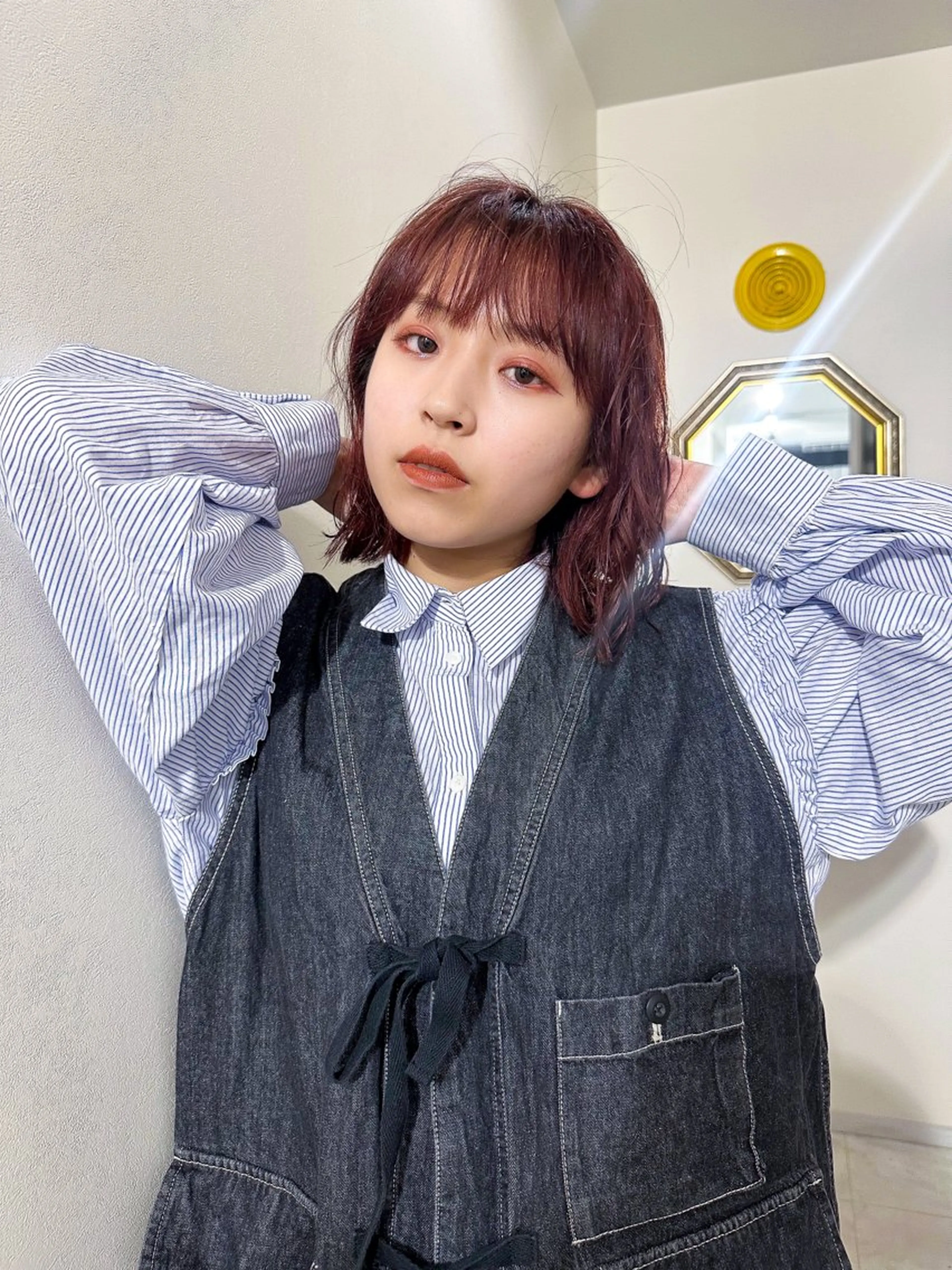 ミディアム 桒村 沙綾のヘアスタイル