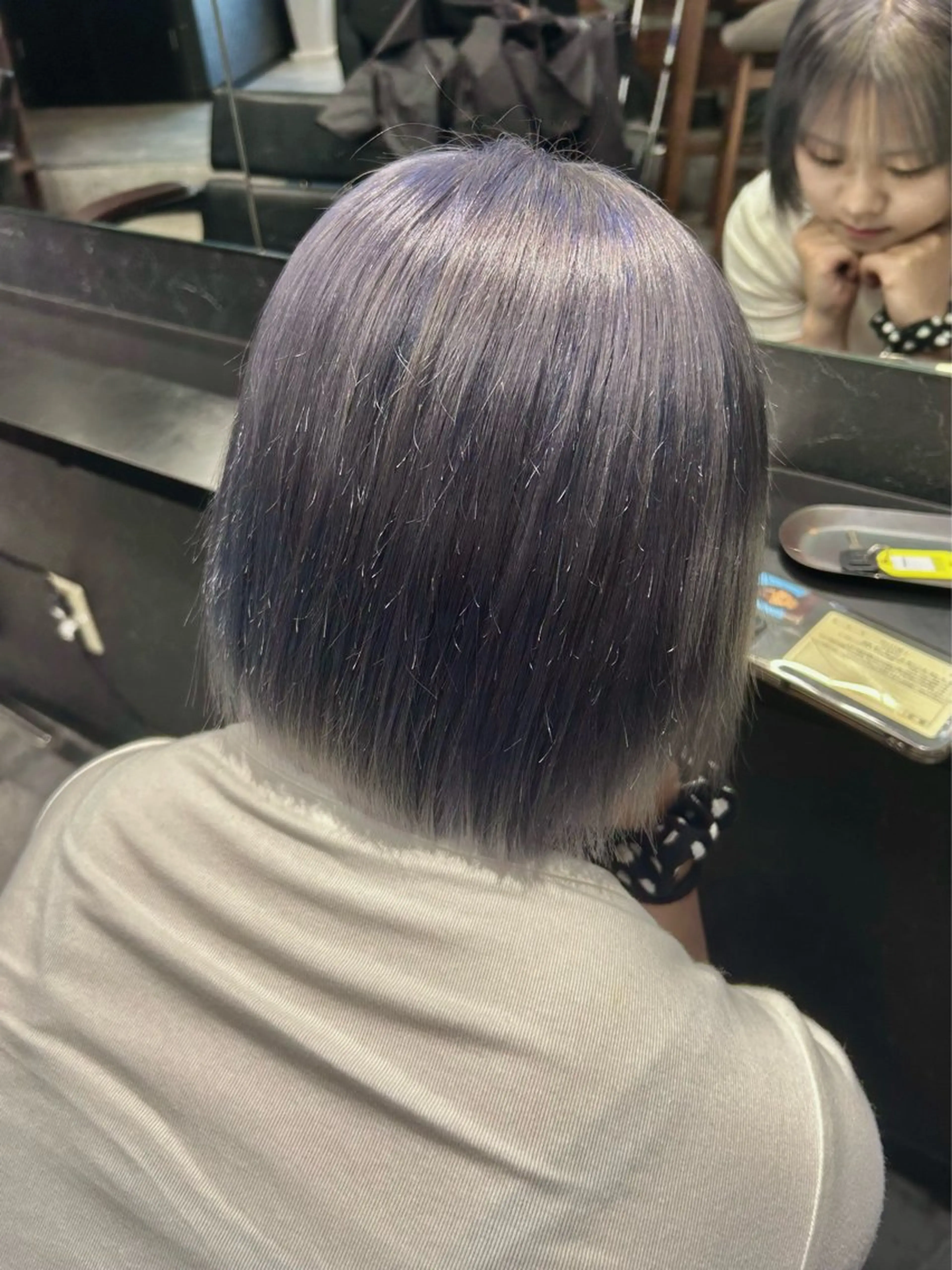 ショート カラー ヘアカラー トリートメント 💎透明感カラー💎 bAteAu あまねのヘアスタイル