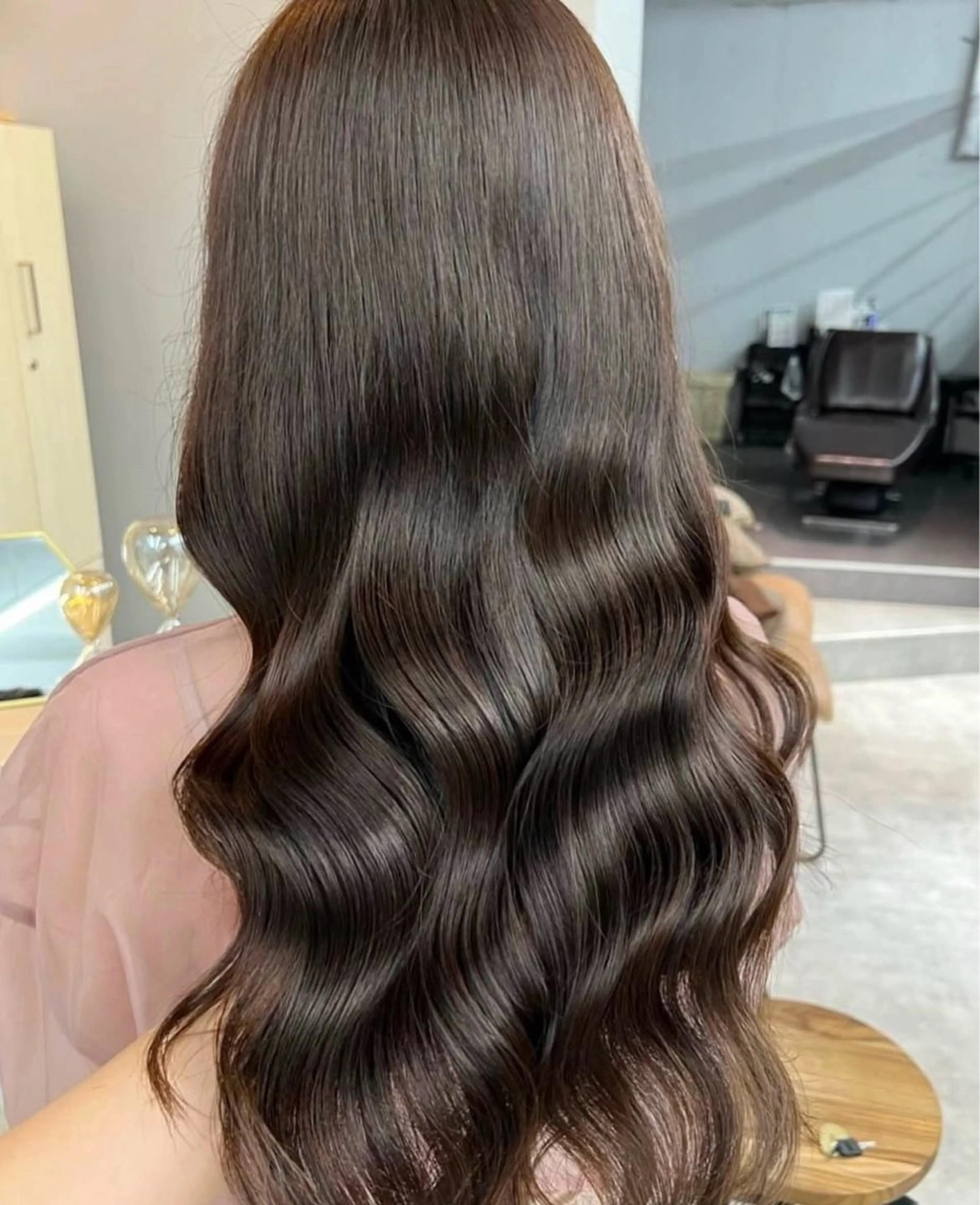 ロング カット ヘアカラー トリートメント ヘアセット プル艶職人/ にしものヘアスタイル