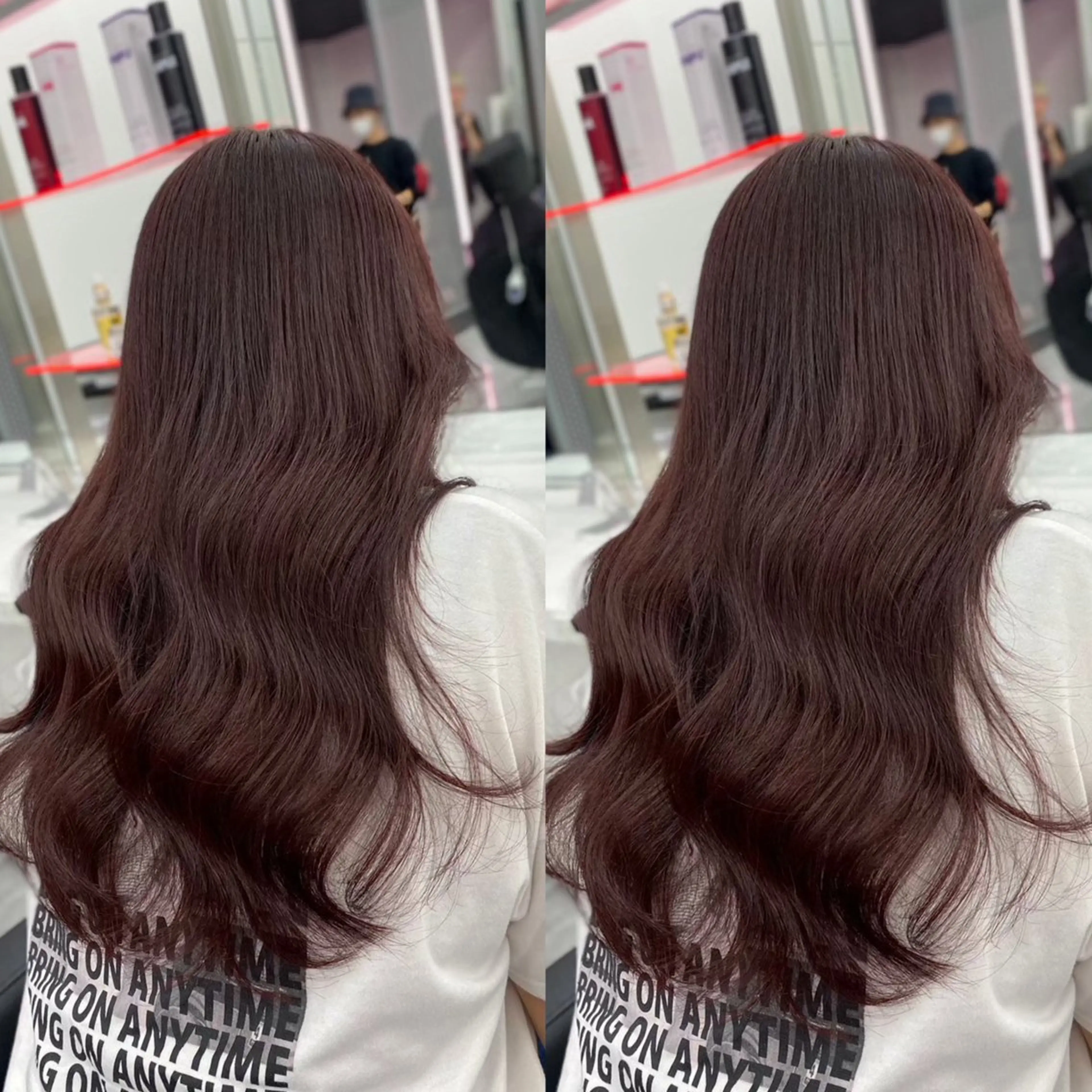 ロング まろっと艶感ブラウン ベージュ🤍まなかのヘアスタイル