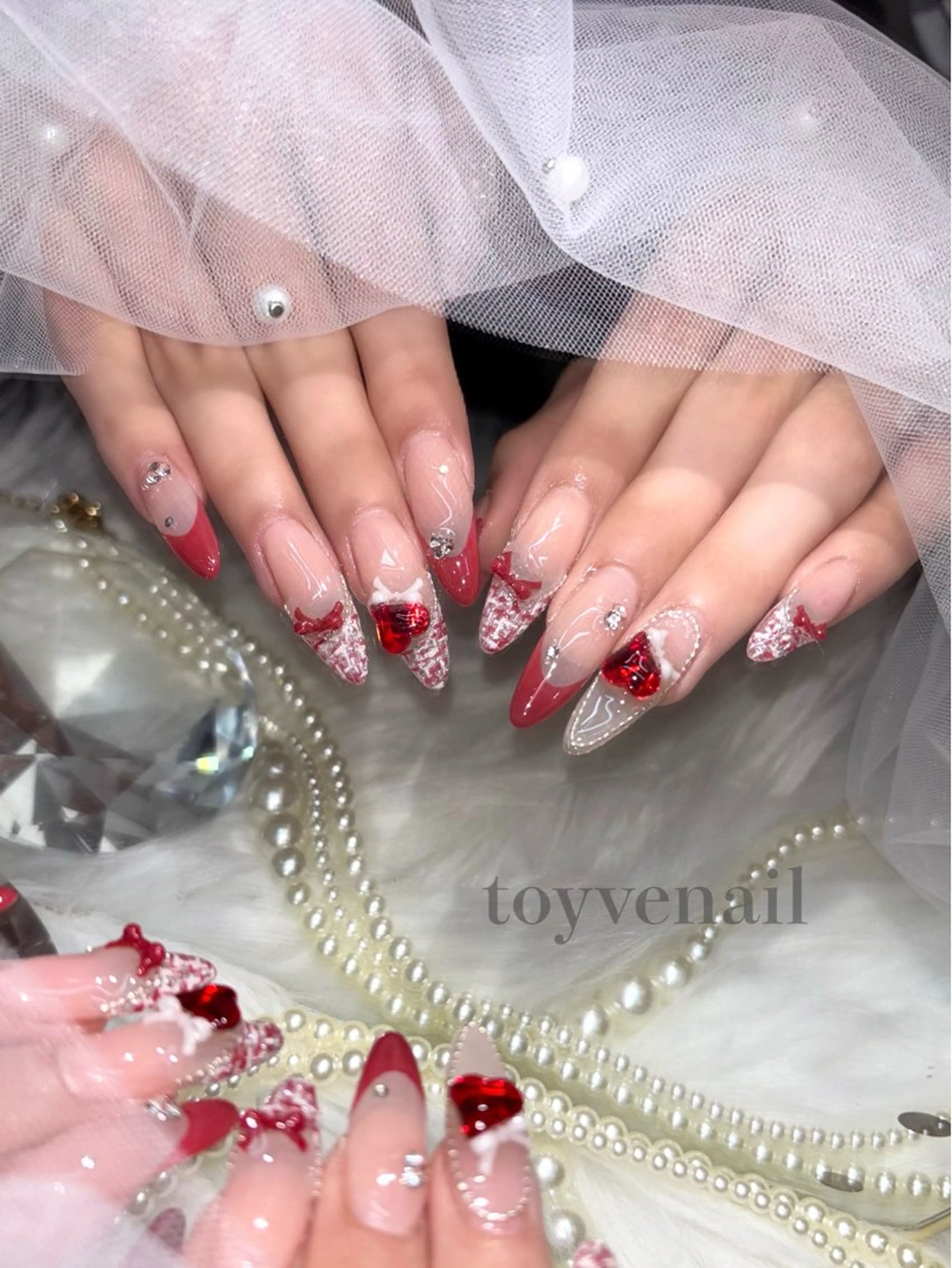 〈kotone限定❗️〉長さ出し10本＋スタッフお任せ簡単アート込デザイン✨※オフ無しの写真