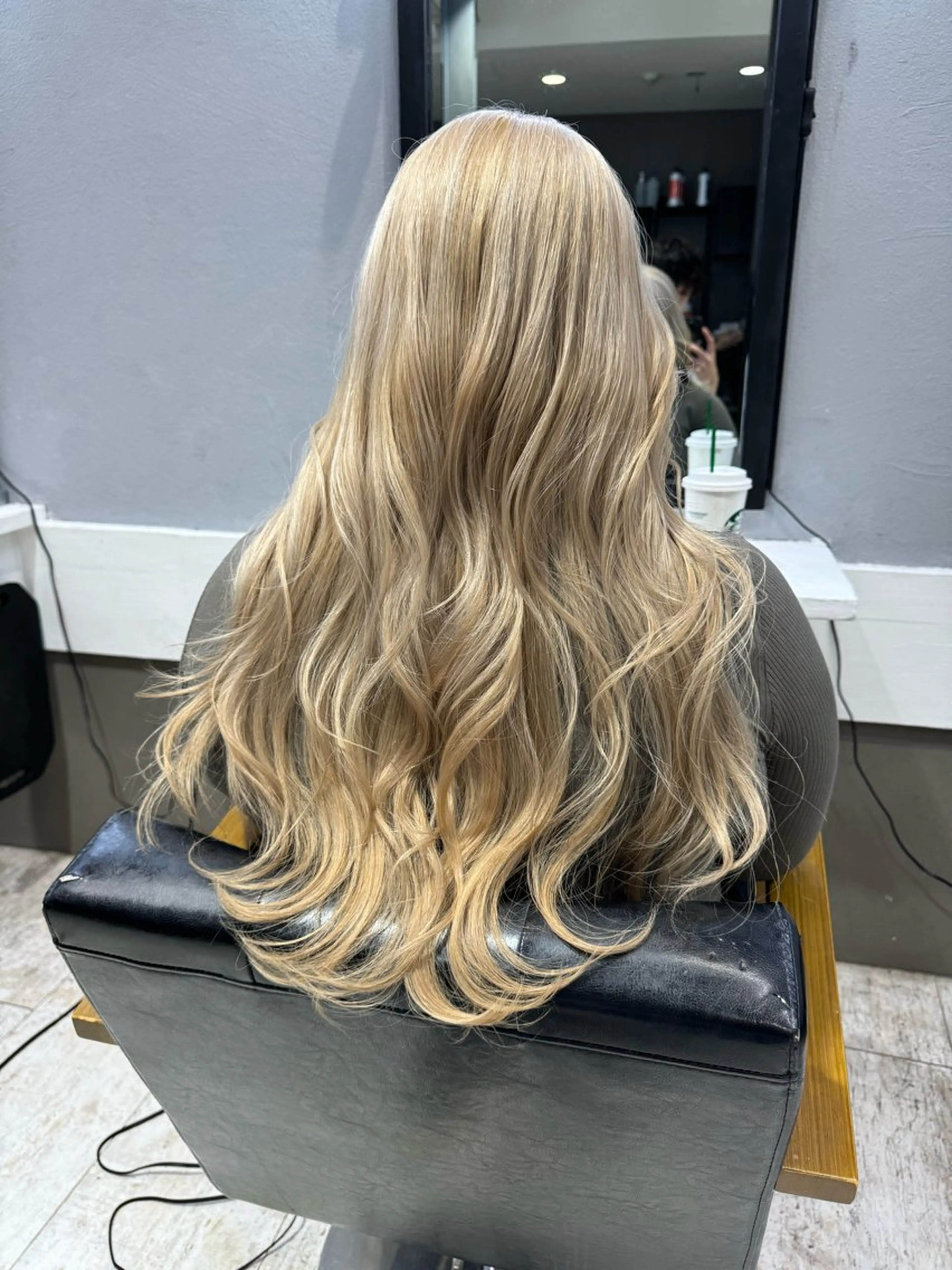 セミロング カラー dao/ミルクティー /ブラウン/ブロンドのヘアスタイル