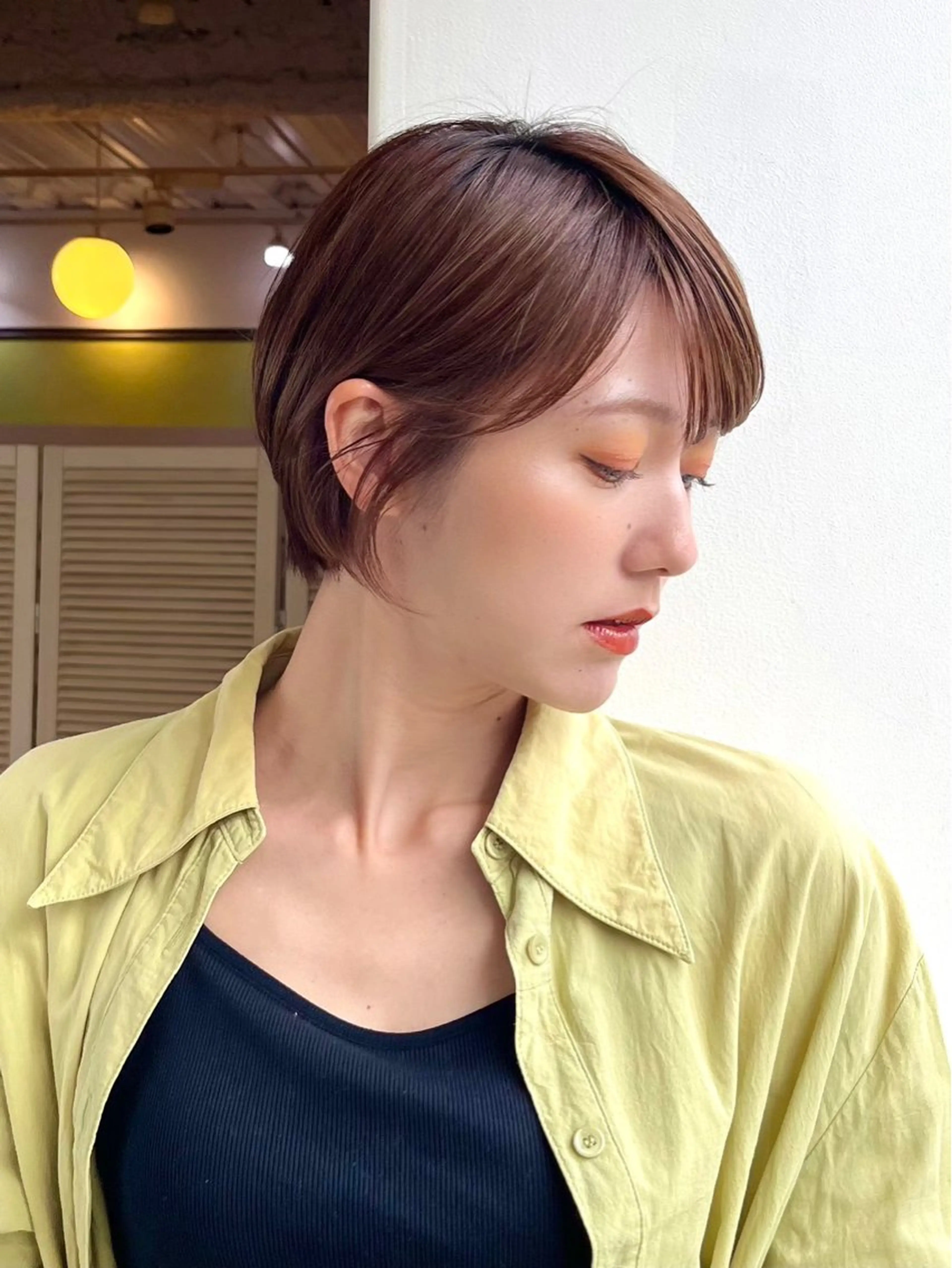 ショート 暖色・透明感カラー /唯菜 ユイナのヘアスタイル