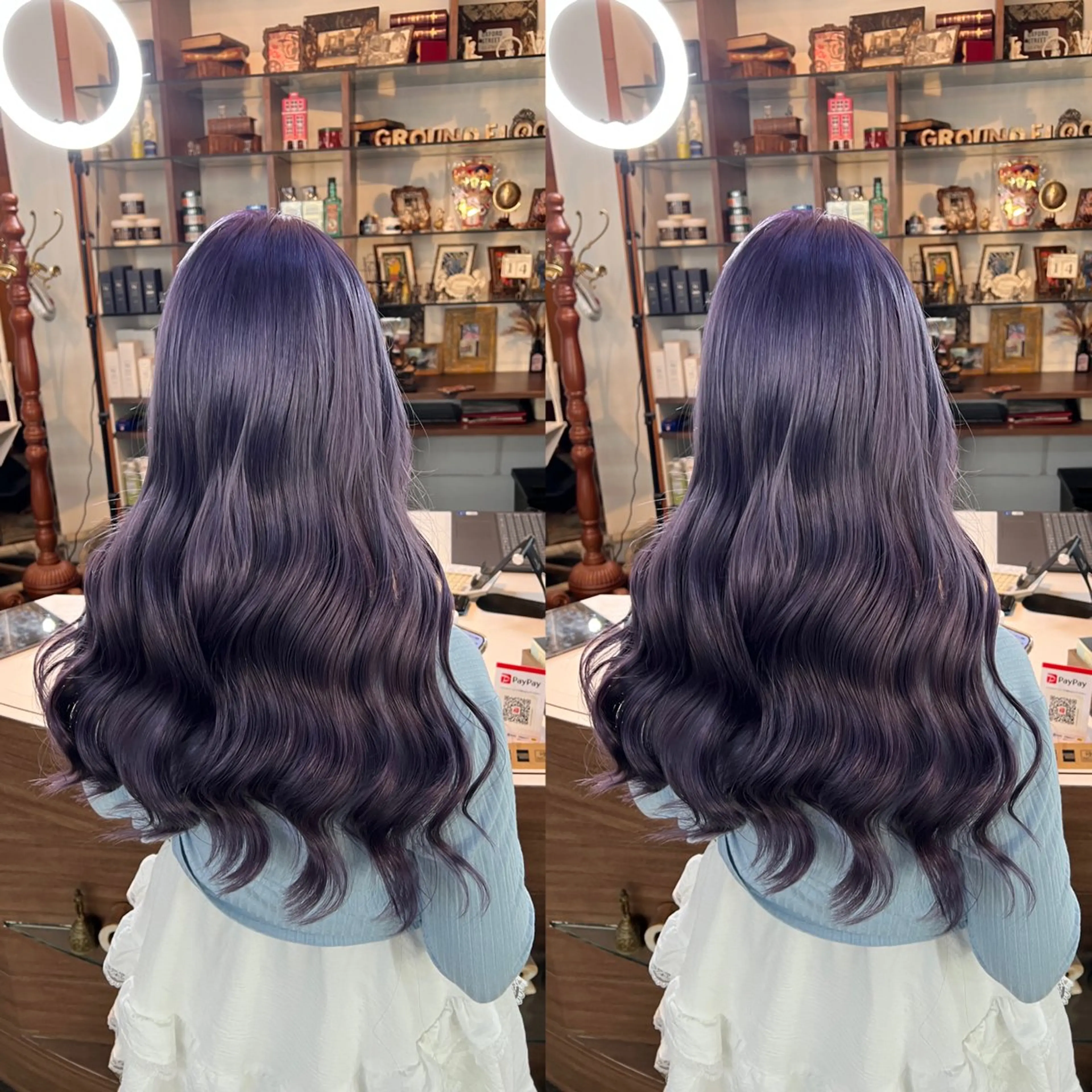 ロング カラー ヘアカラー トリートメント ハイライト/レイヤー /ハイトーン/AOIのヘアスタイル