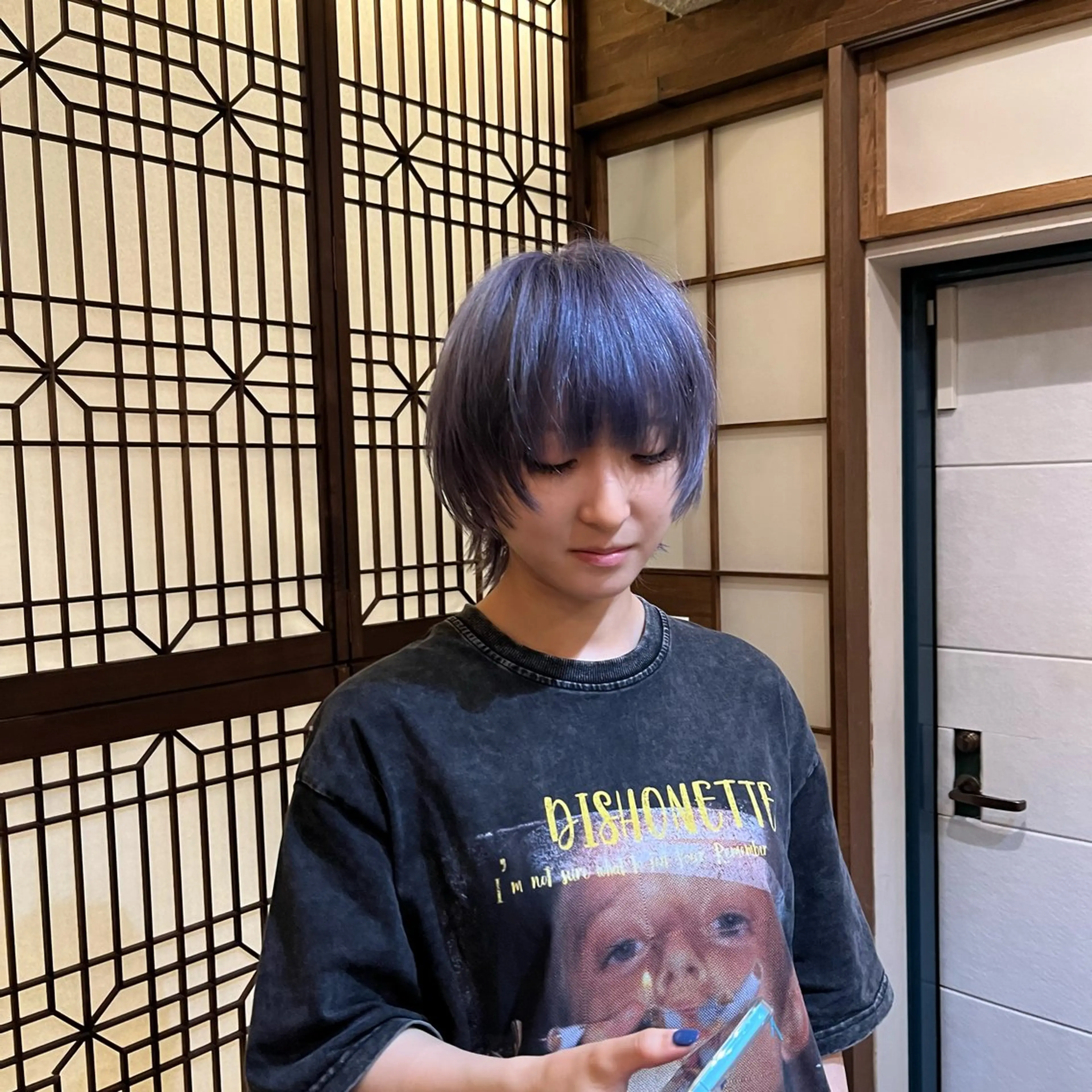 ショート カラー ヘアカラー benji 学芸大学所属・朝が楽なパーマ 🌱ショート/緒方椋のヘアスタイル