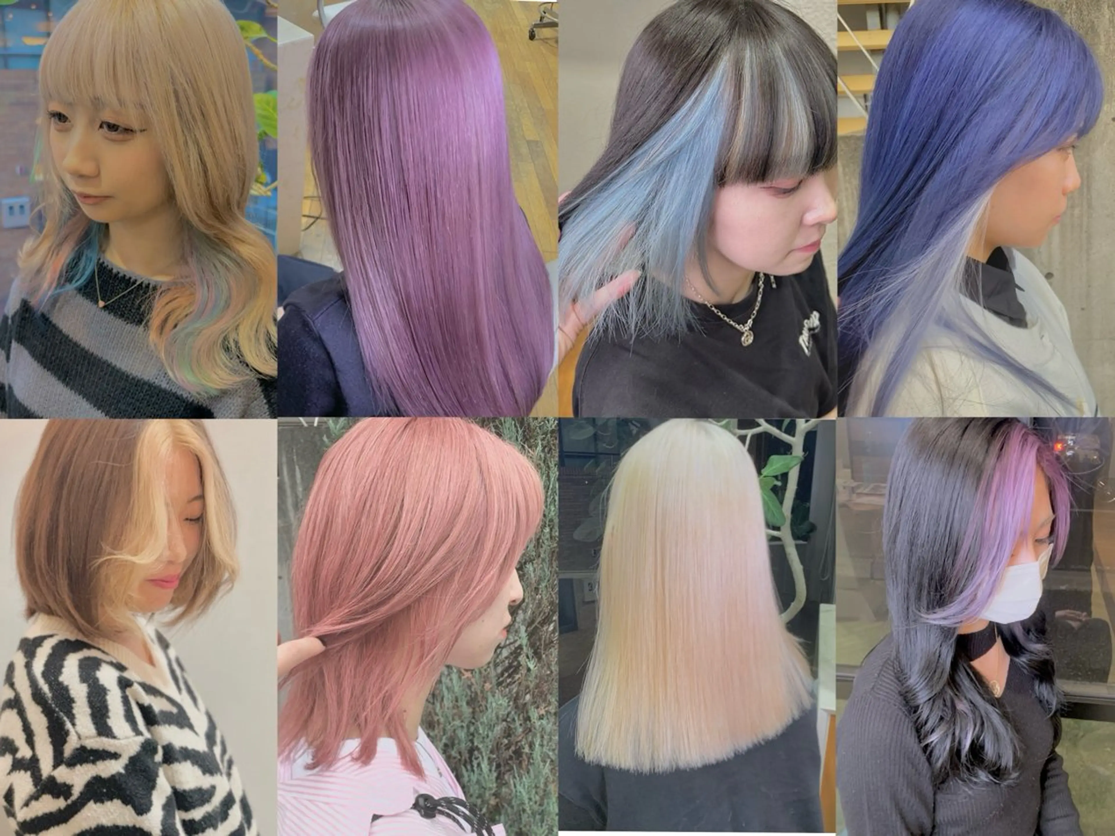 セミロング カラー ブリーチ ヘアカラー トリートメント 掛川 瑠唯のヘアスタイル