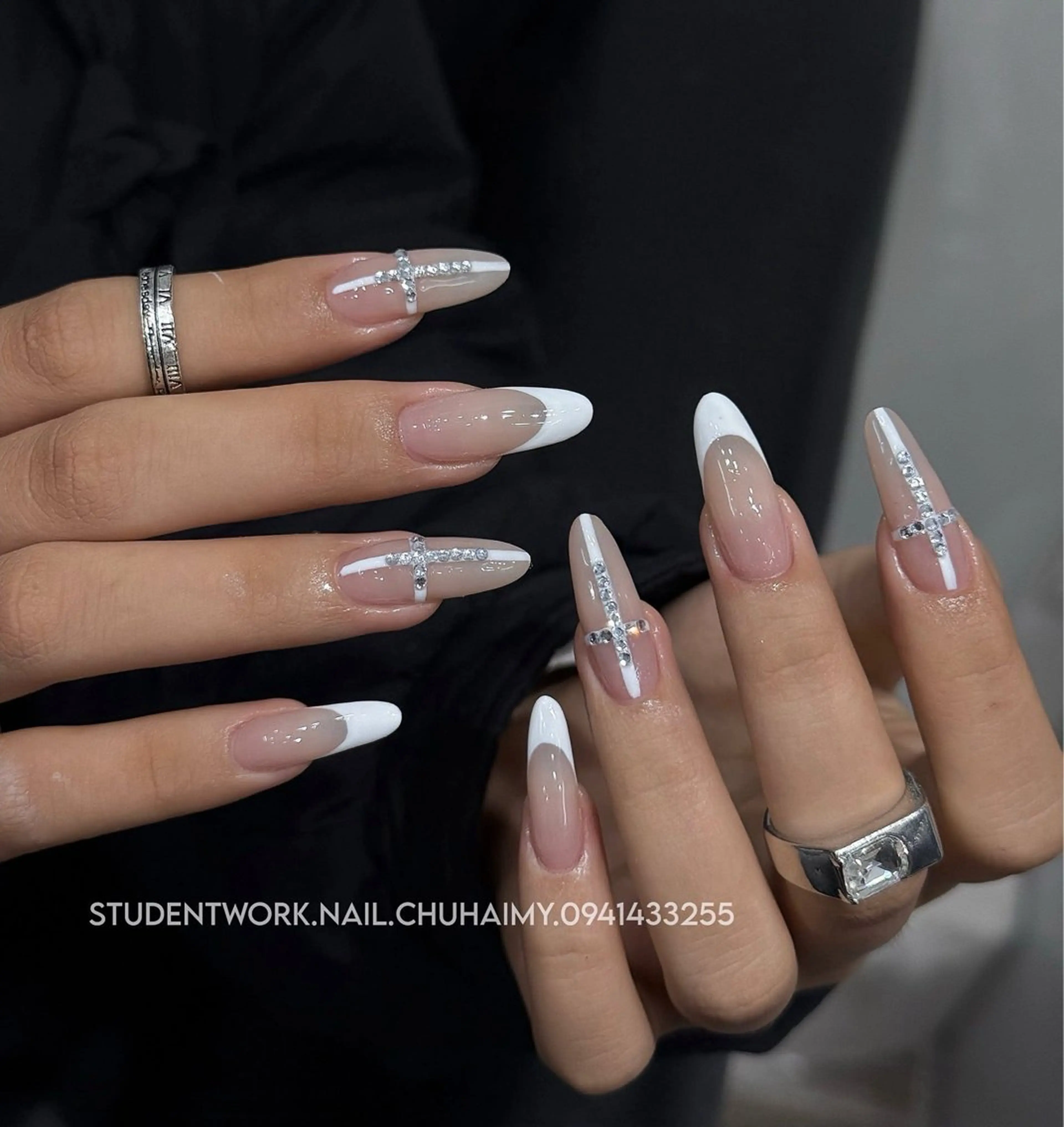 ネイル アートネイル クリアネイル ジェルネイル ハート 韓国ネイル Kawaii _Nailのネイルデザイン