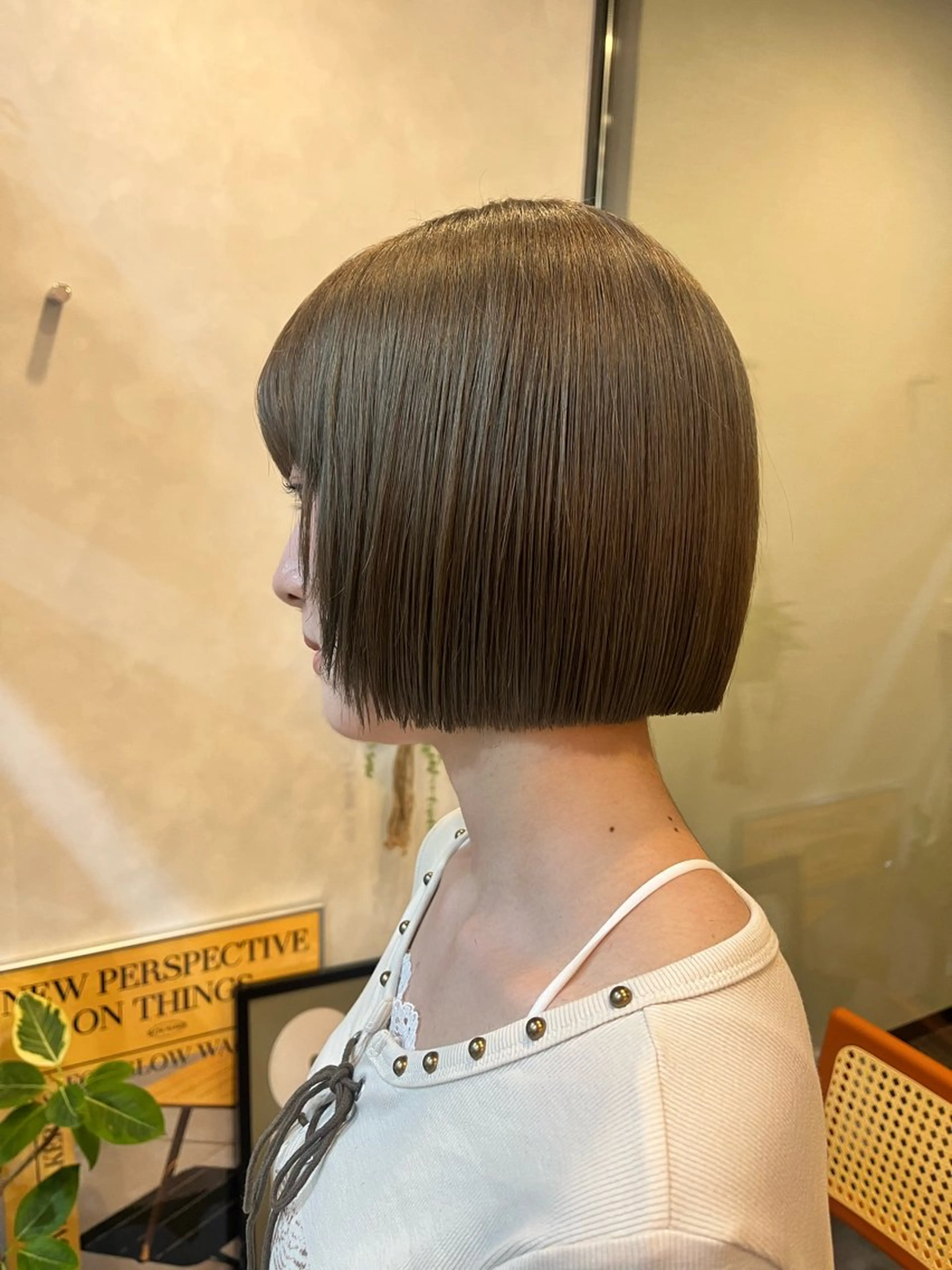 ショート ボブ レイヤーカット カット レイヤー/暖色/ 髪質改善/永礼芳果のヘアスタイル