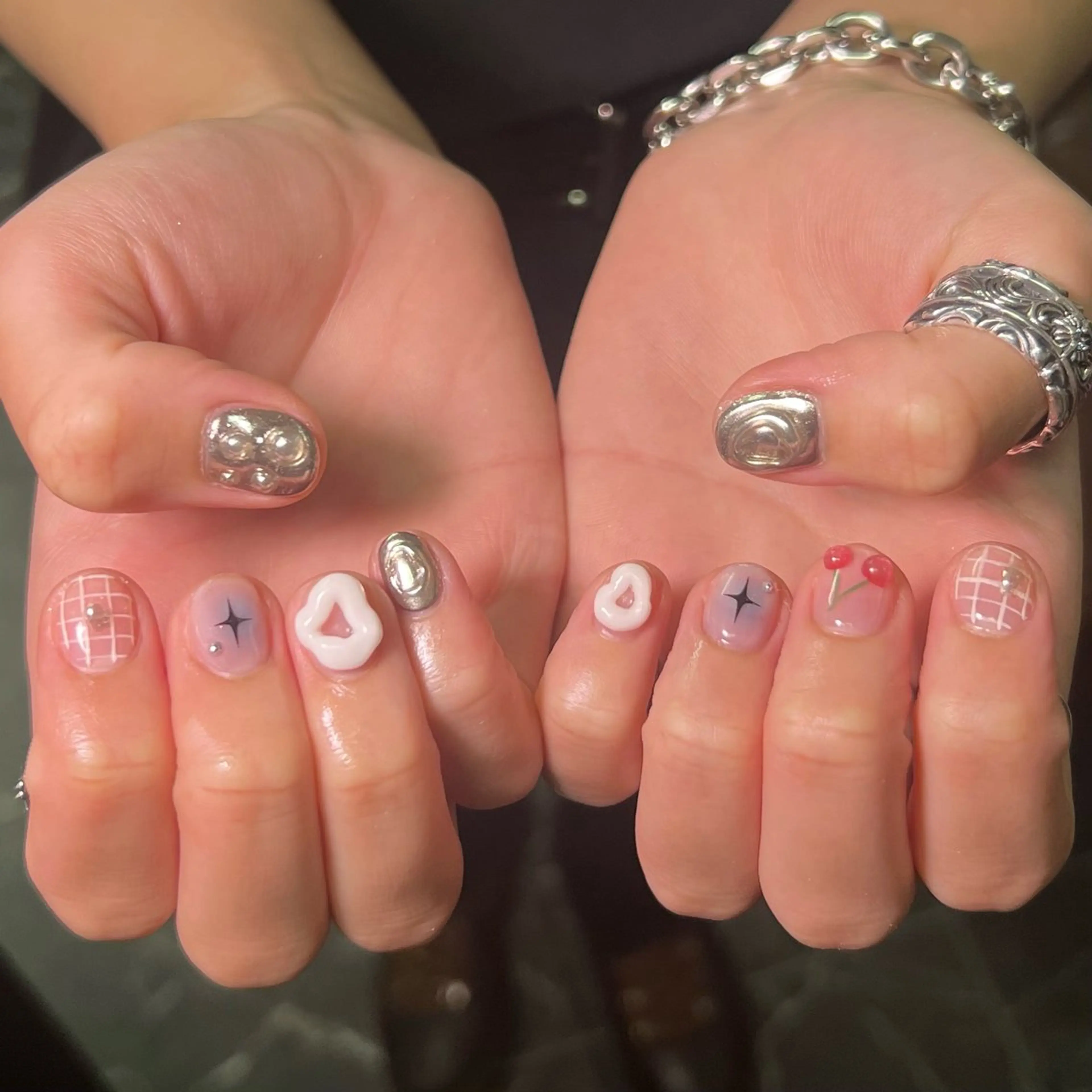 ネイル ハンドネイル M.JEWELRY REMI🎀のネイルデザイン