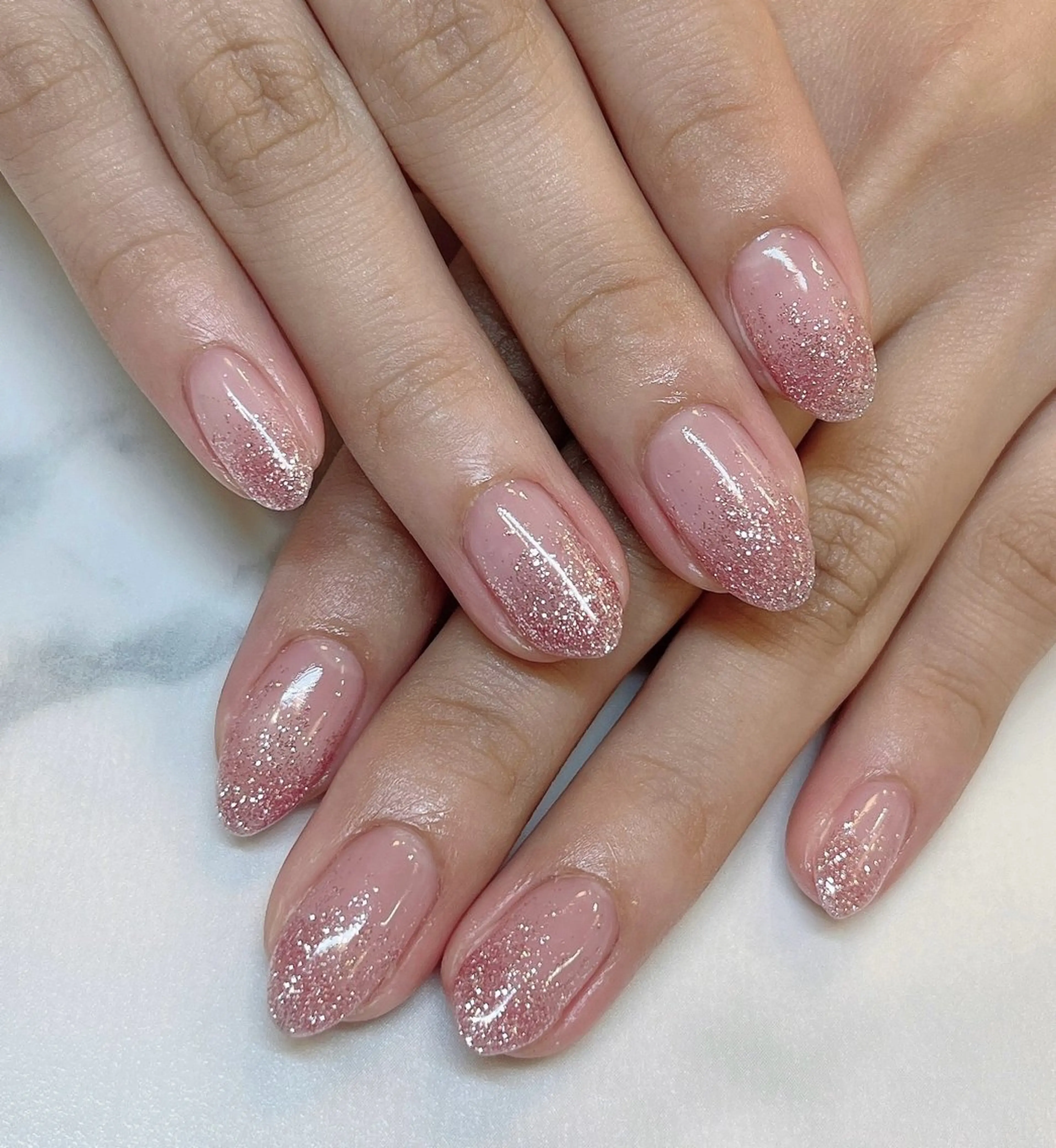 ネイル ラメ(グリッター) ハンドネイル 渡邉 真衣のネイルデザイン