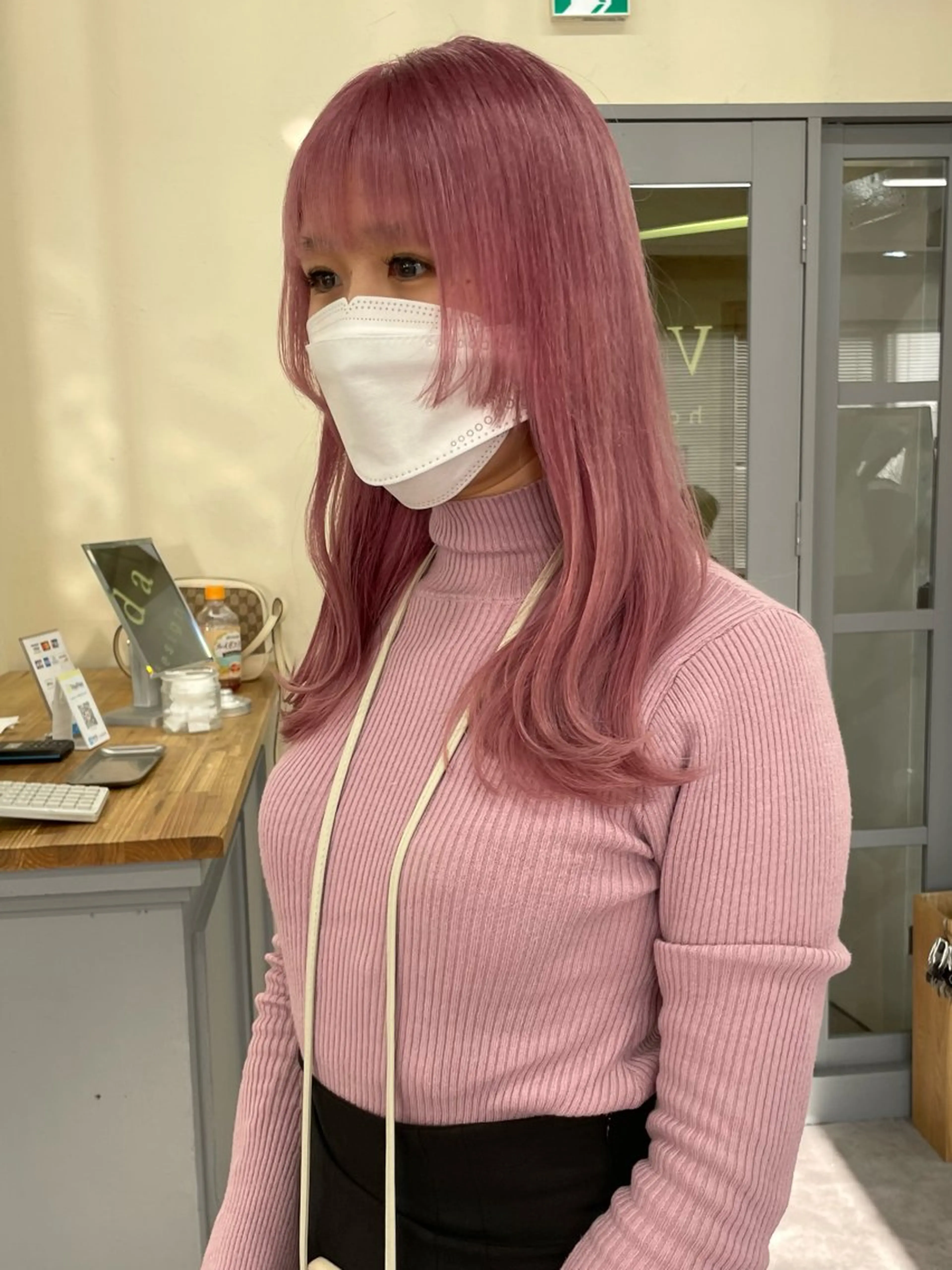 カラー レディースパーマ モデル募集RIKOのヘアスタイル