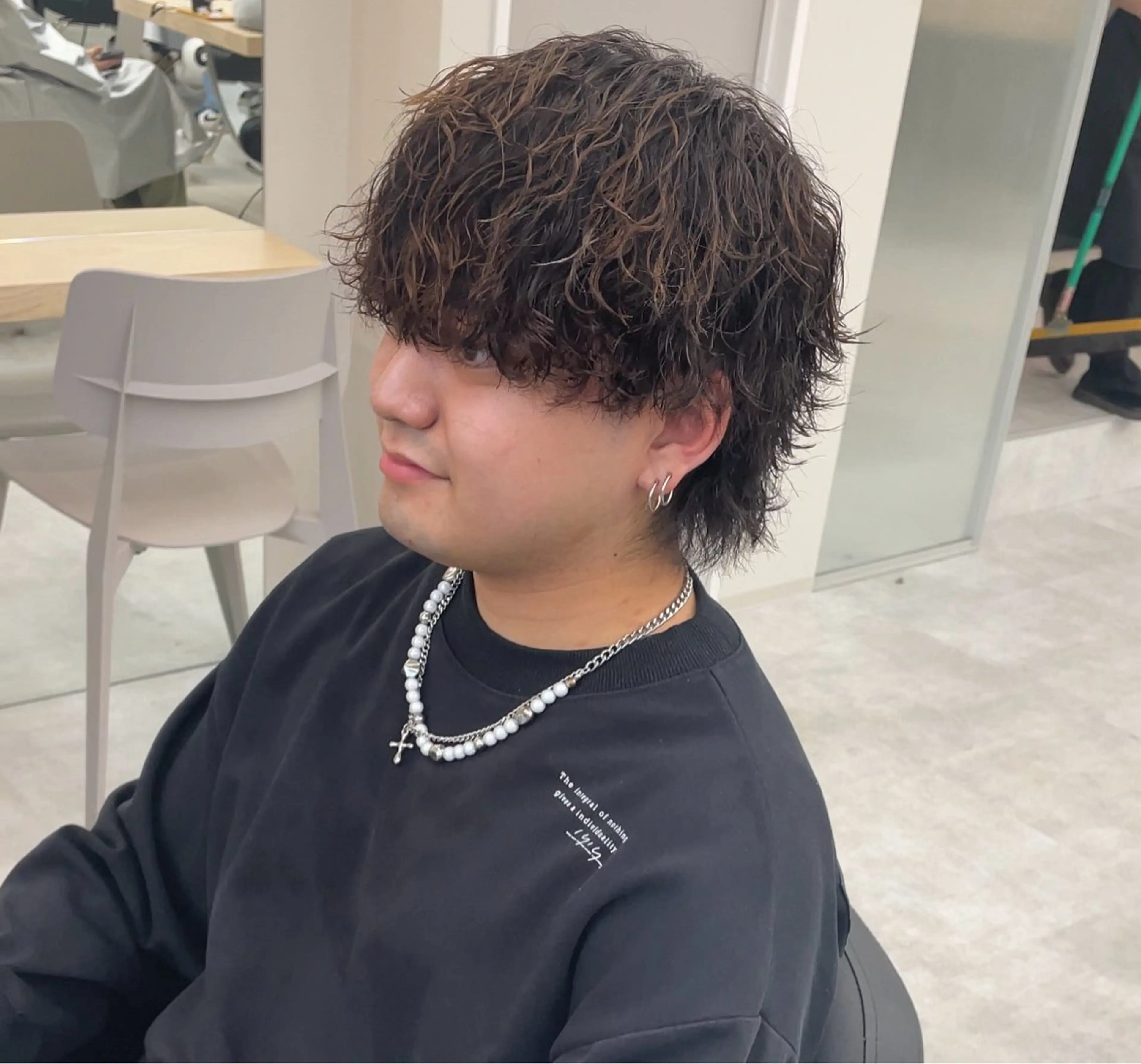 ミディアム ミディアムパーマ ボブ 外国人風カラー ハイライト 髪質改善 カット パーマ ヘッドスパ ヘアセット 『最新ヘア・髪革命』 🐬YUYA🐬のヘアスタイル