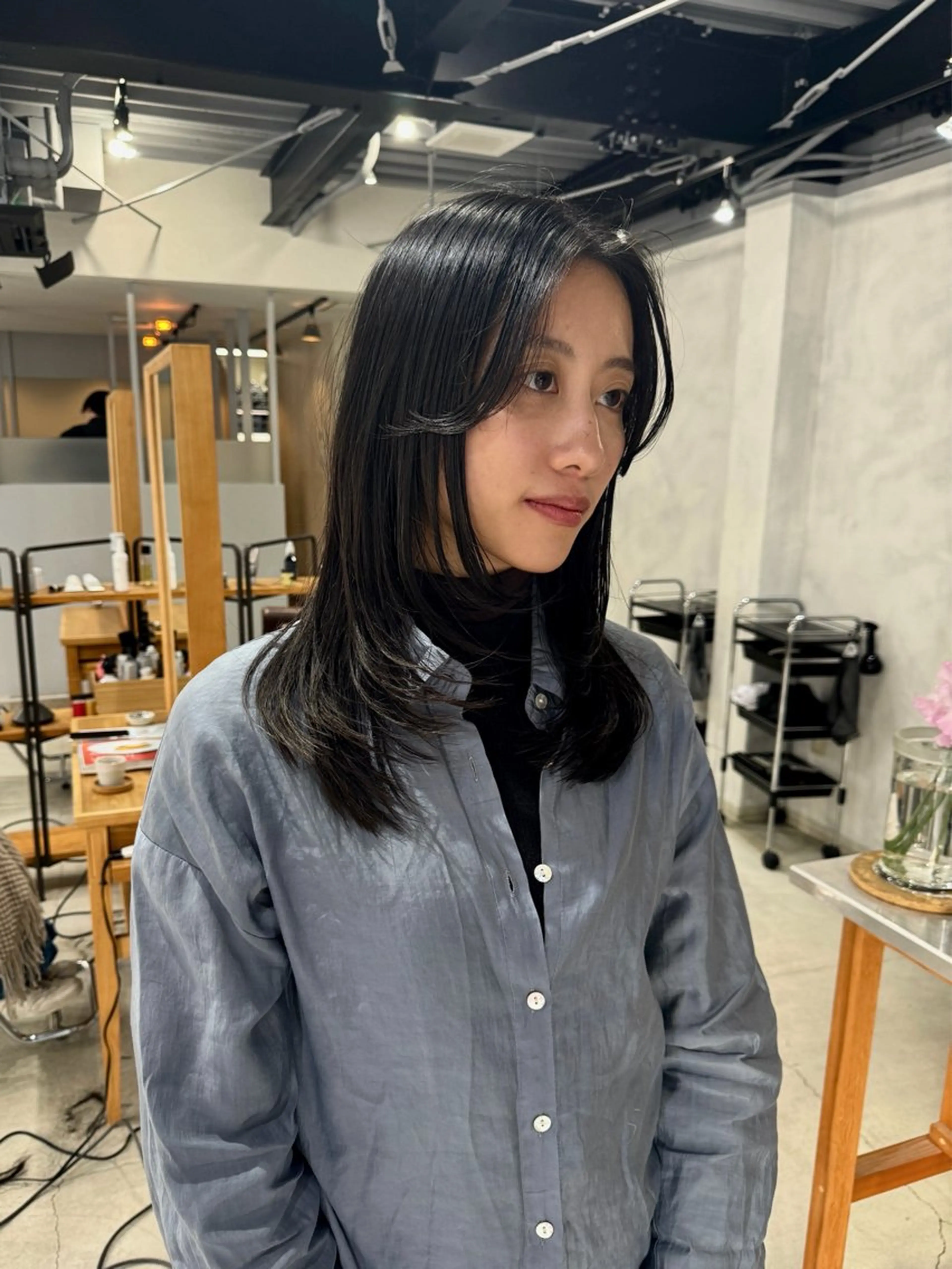 ロング 加藤 悠真のヘアスタイル