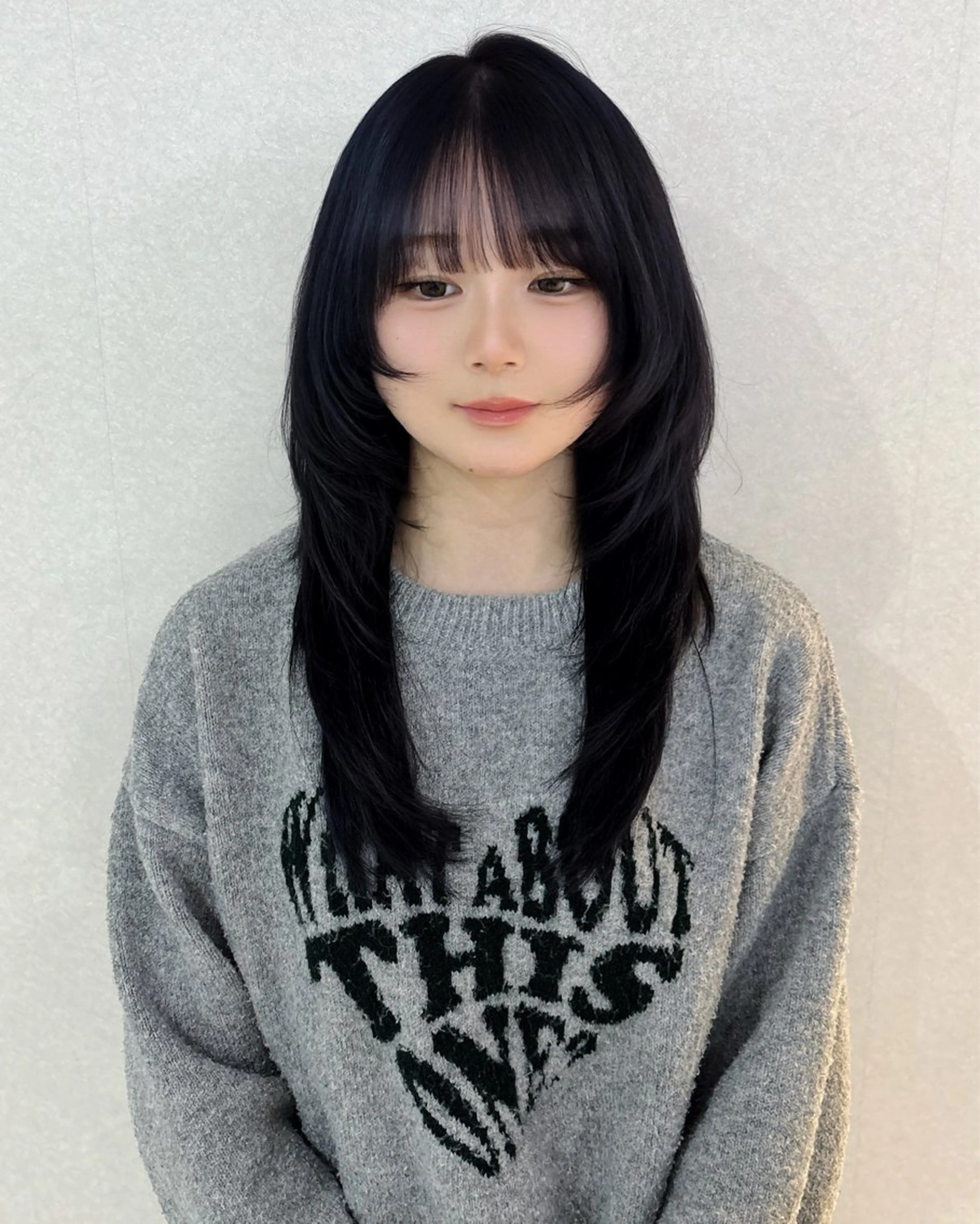 ロング ハッシュカット ブリーチモデル募集中 星川まお𝜗𝜚のヘアスタイル