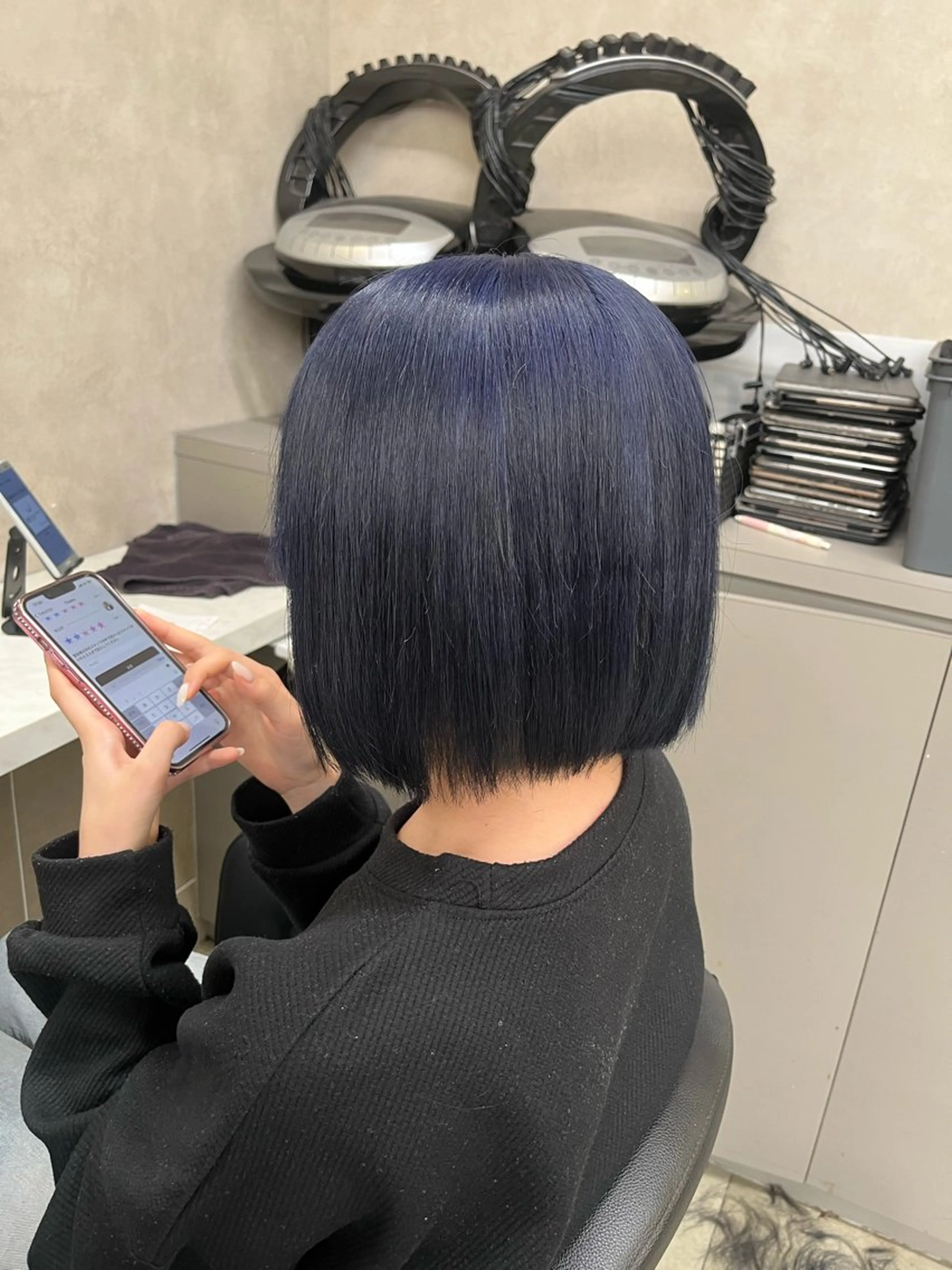 ショート ヘアカラー トリートメント ヘッドスパ ヘアセット 寒色＆ブリーチ特化 寒色MiOのヘアスタイル