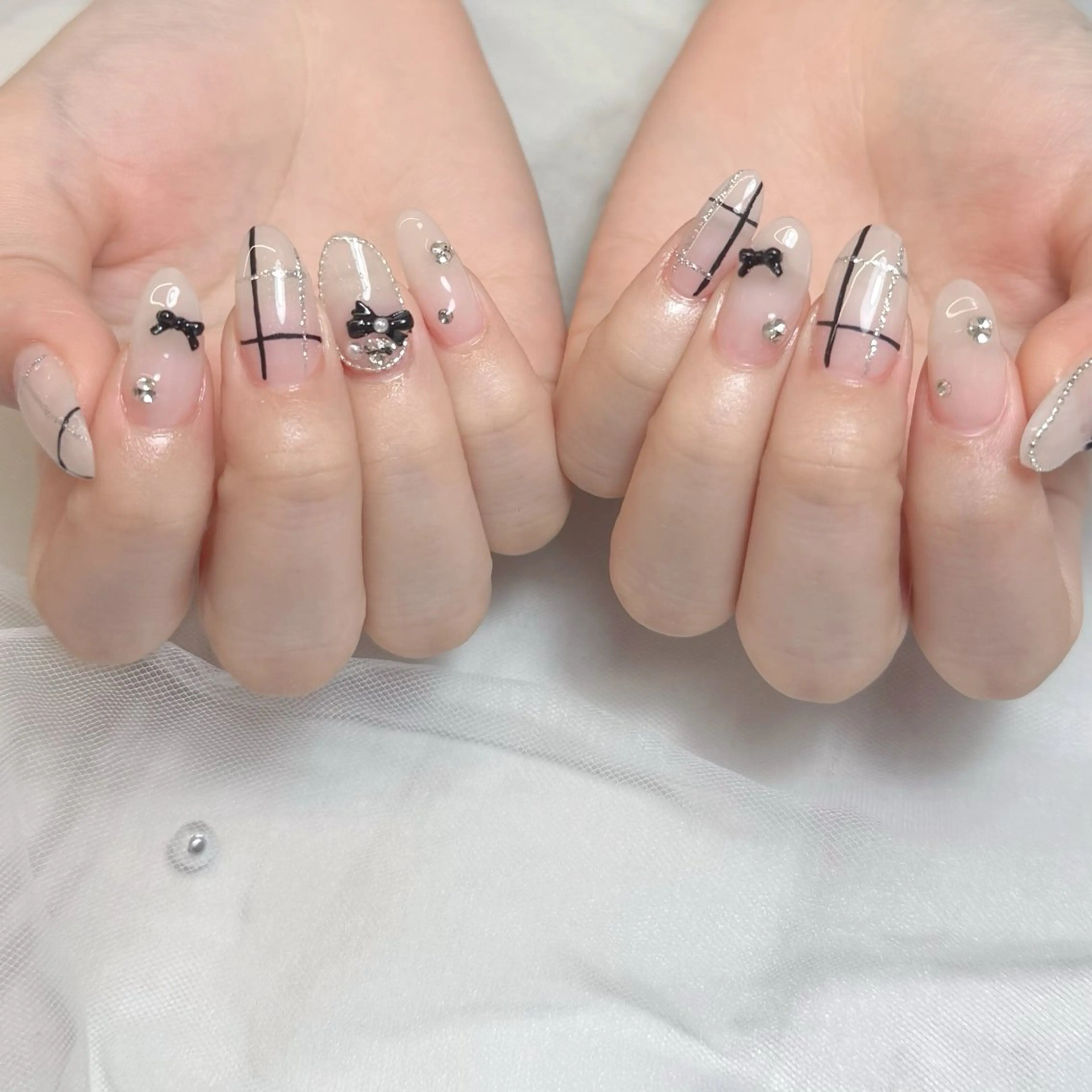 ネイル ハンドネイル mau🩵nail 堺筋本町｜心斎橋のネイルデザイン