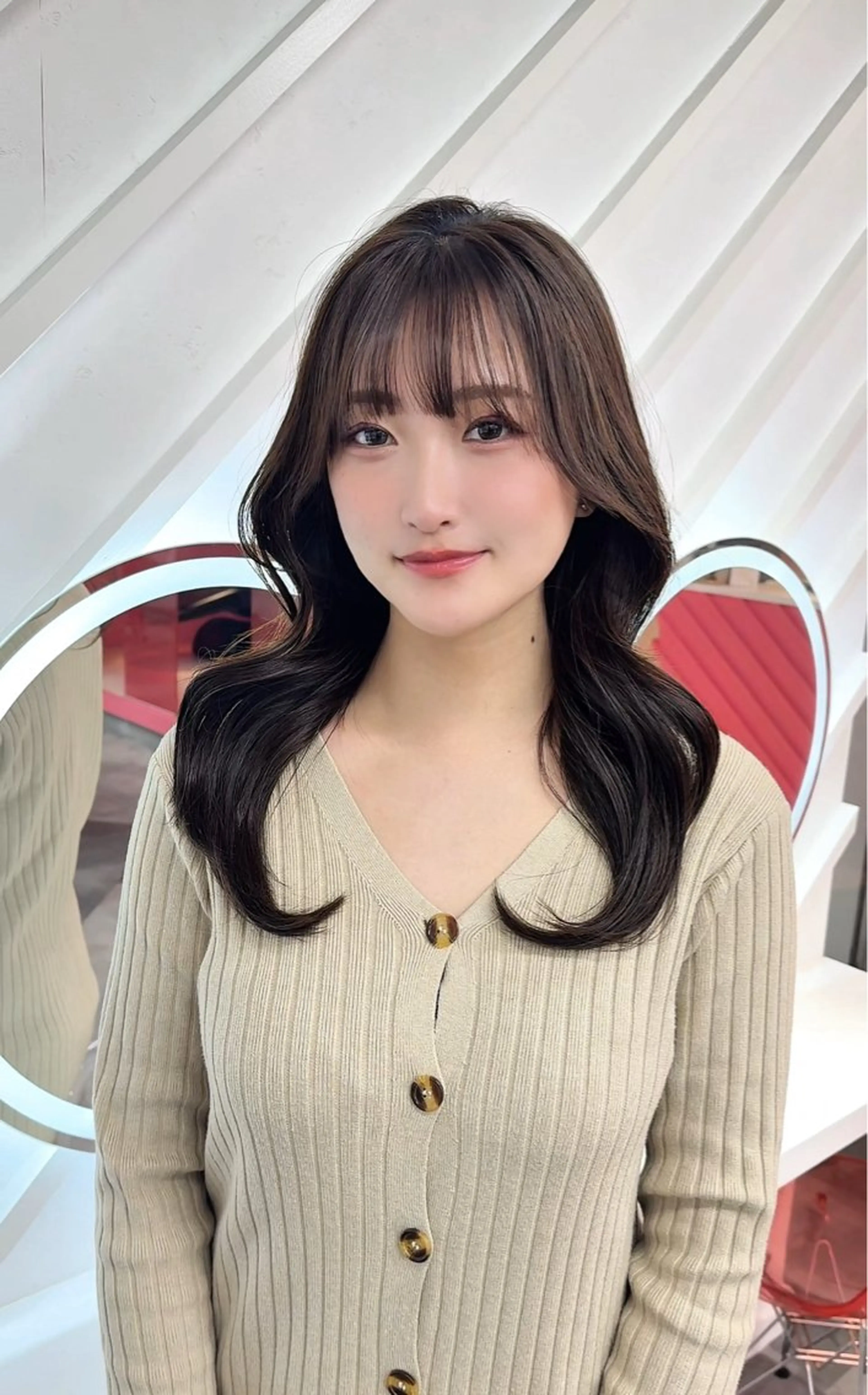 ロング カラー 莉乃/縮毛矯正/髪質 改善/艶カラーのヘアスタイル