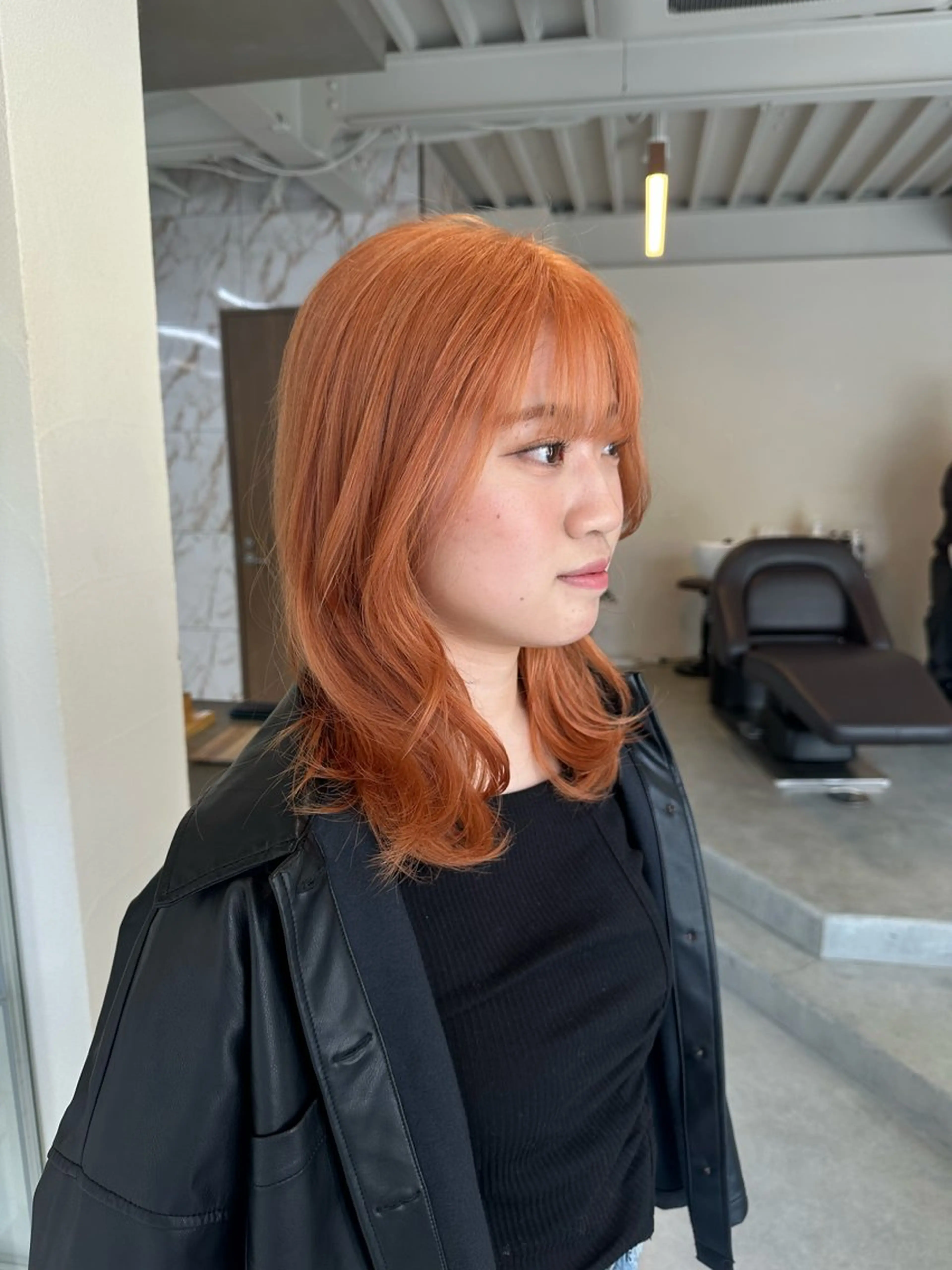 ミディアム カラー カット ヘアカラー トリートメント ハイトーン×似合わせ 🌱中川慎之介のヘアスタイル