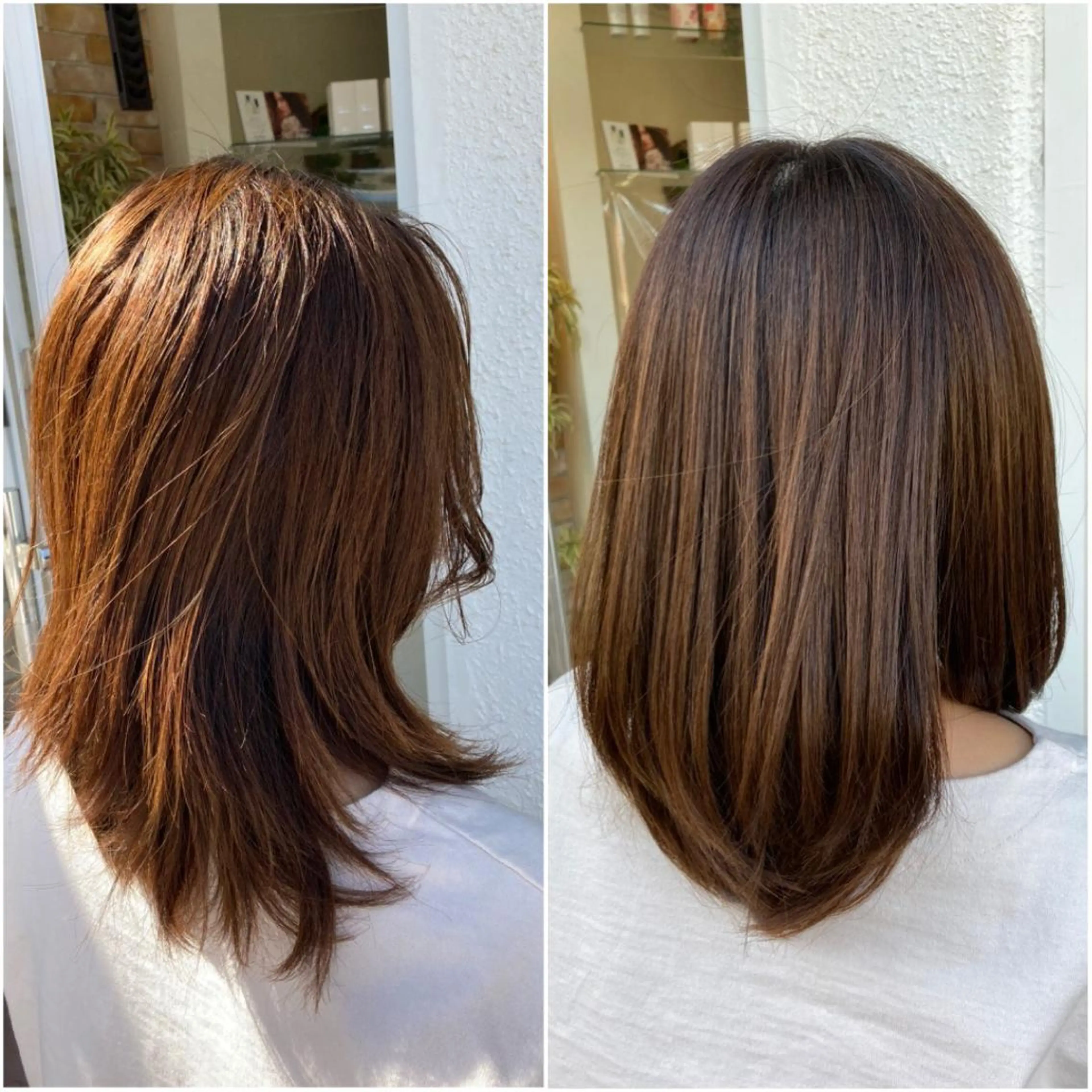 ミディアム 髪質改善 トリートメント ギャルソン オブヘアーのヘアスタイル