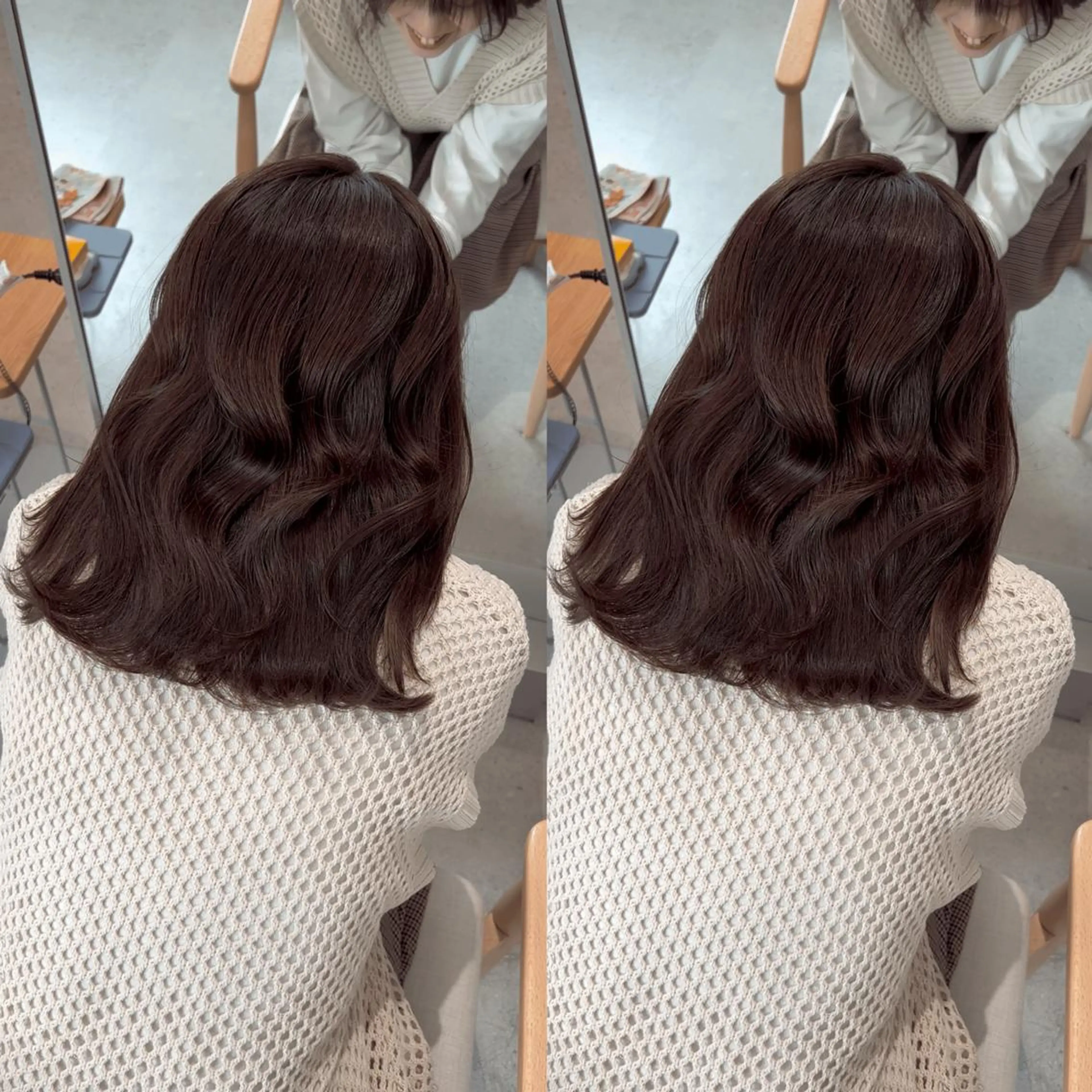 ミディアム sara中谷 哲のヘアスタイル