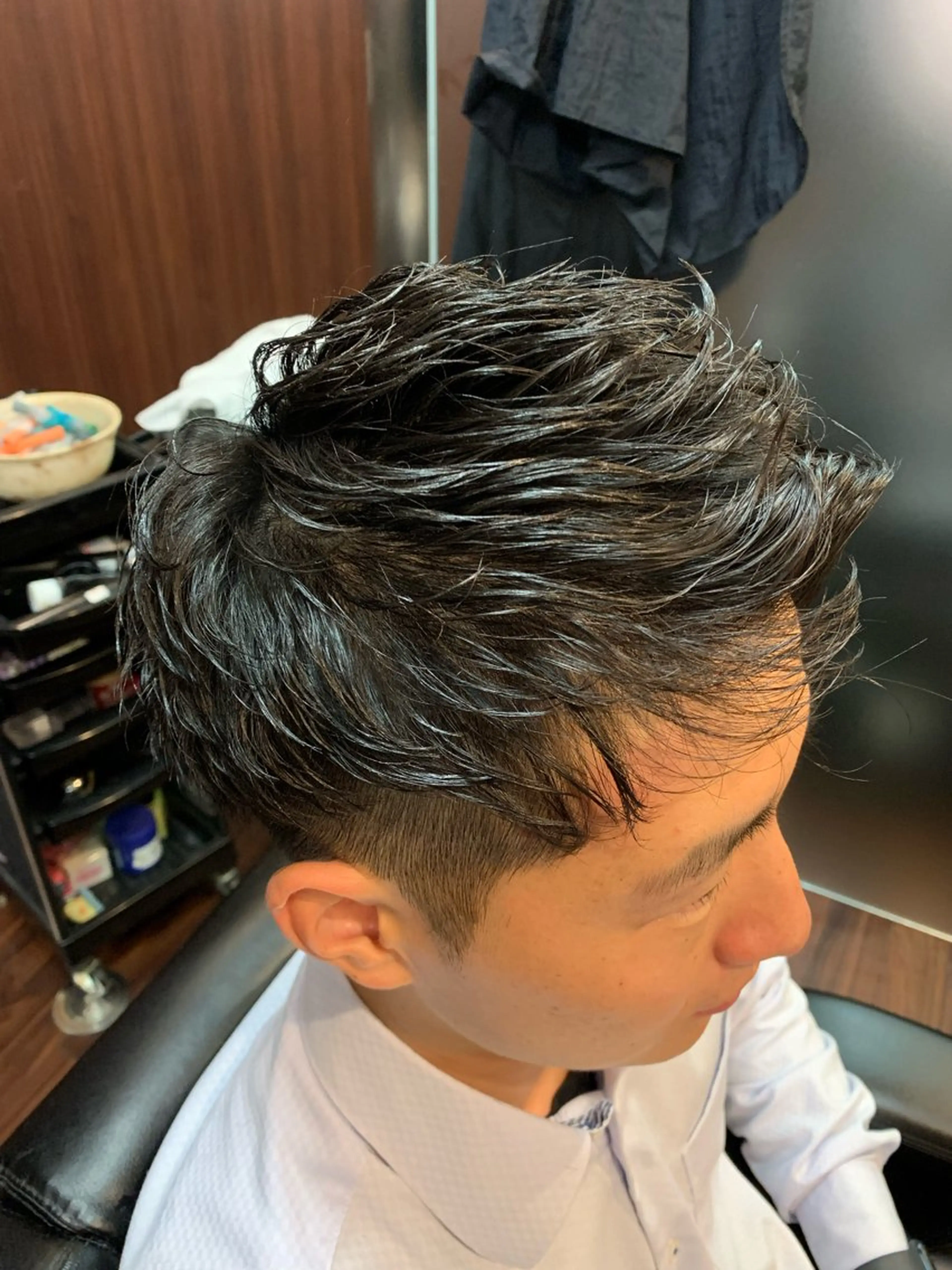 ショート パーマ メンズ カット パーマ HIRO銀座　三上 東真のヘアスタイル