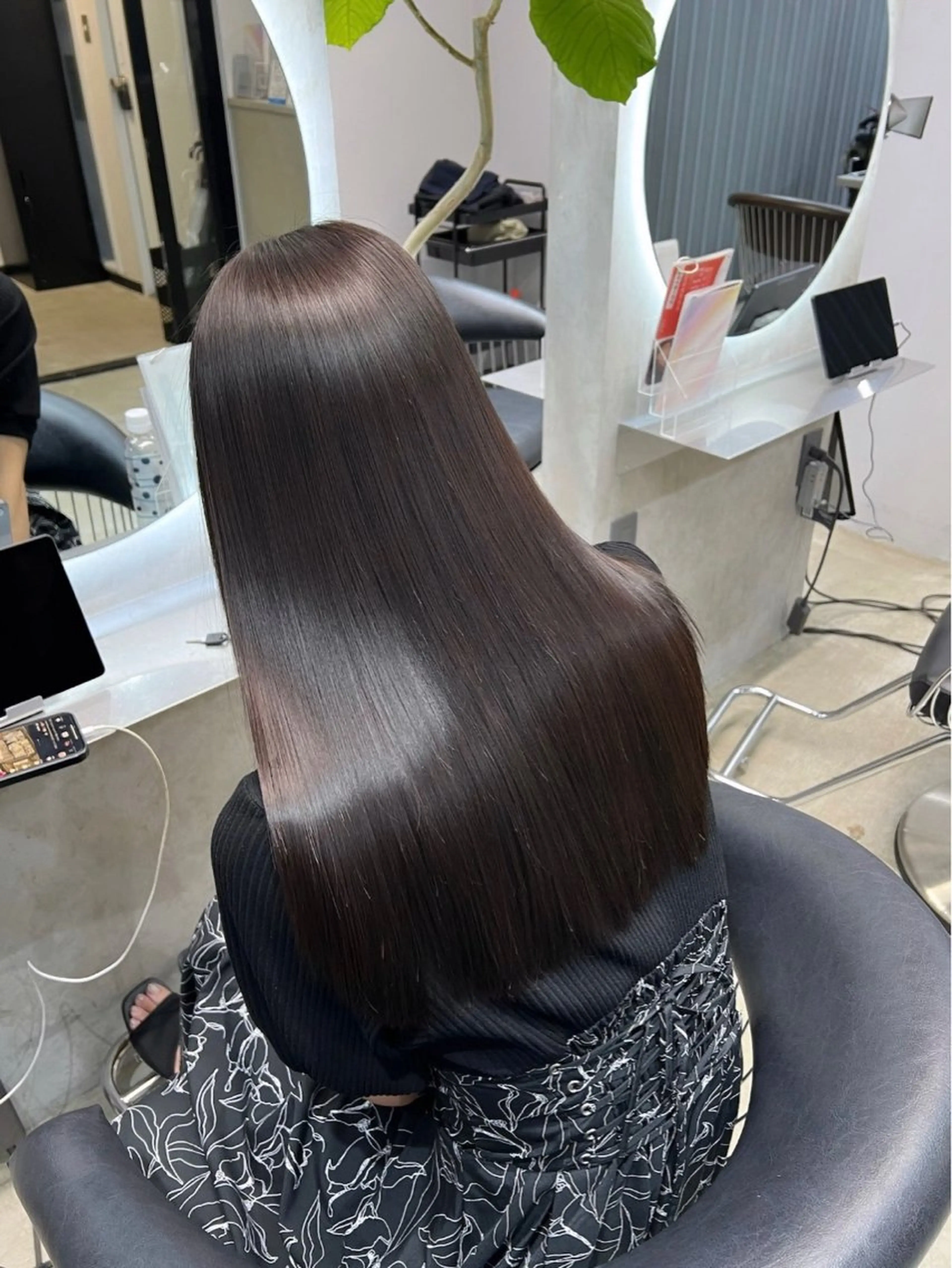 ロング カラー カット ヘアカラー トリートメント ワンホン×韓国/ 髪質改善/itaruのヘアスタイル