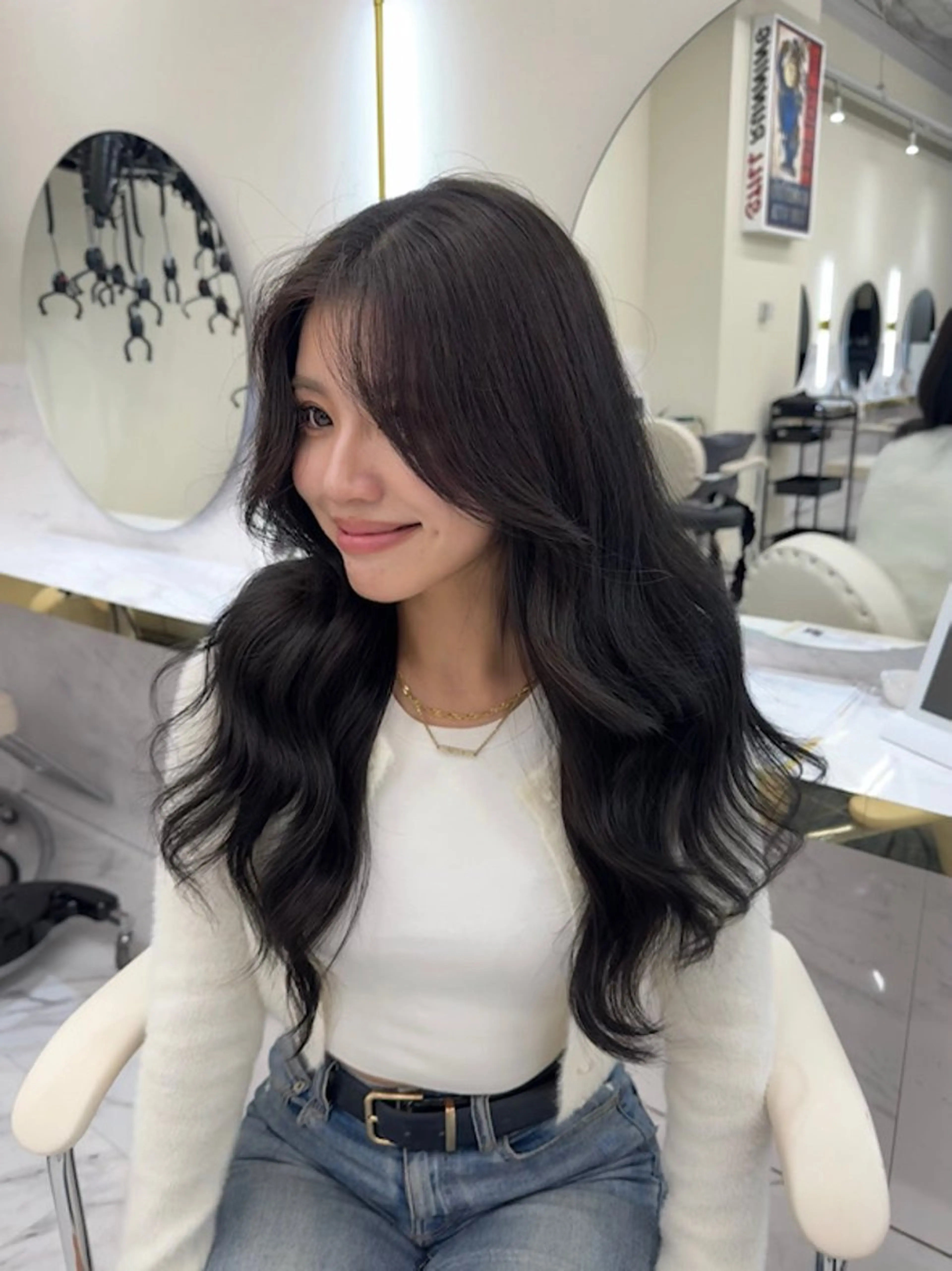 ロング レイヤーカット/髪質 改善/momo🎀のヘアスタイル