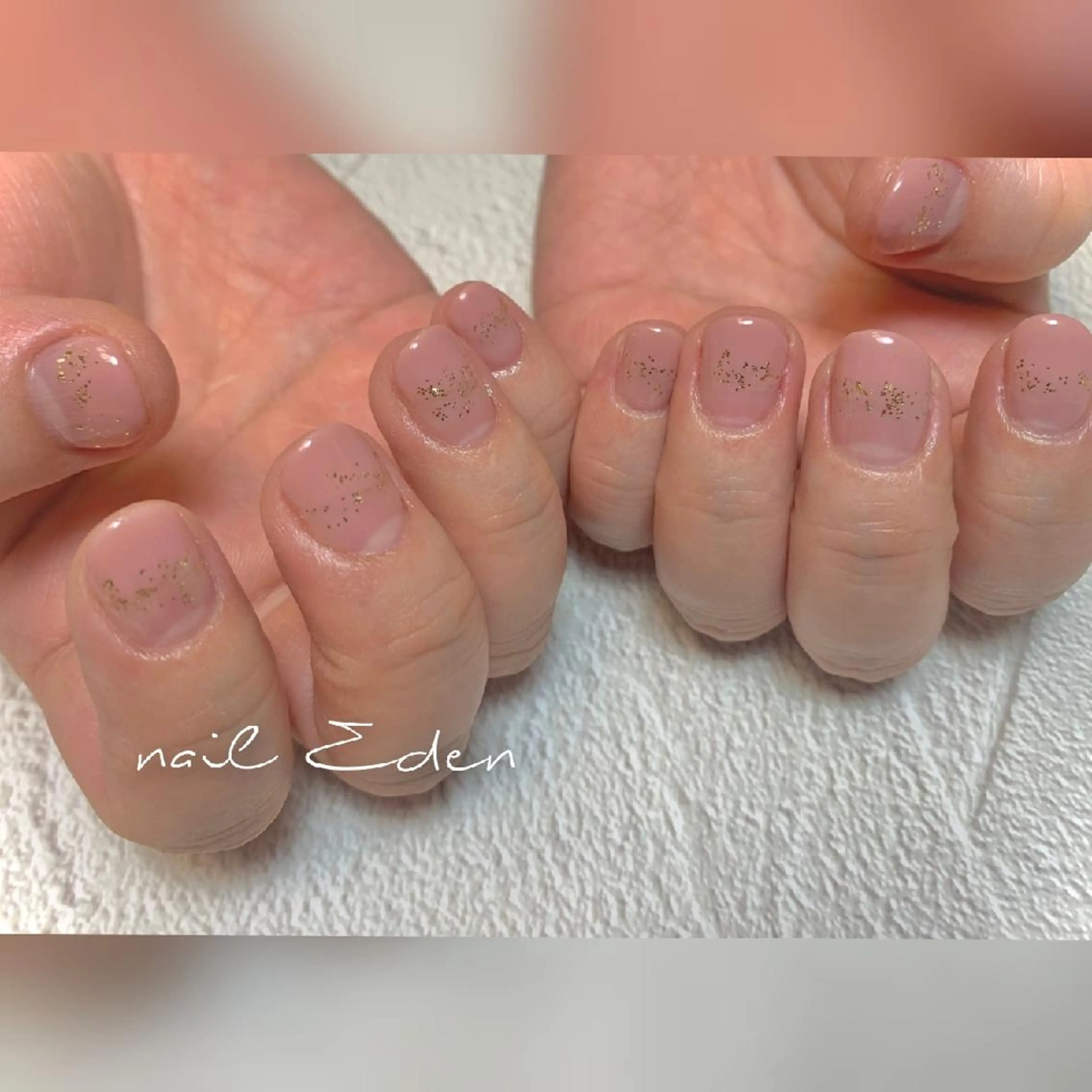 ネイル ラメ(グリッター) 春ネイル Eden ♾️のネイルデザイン