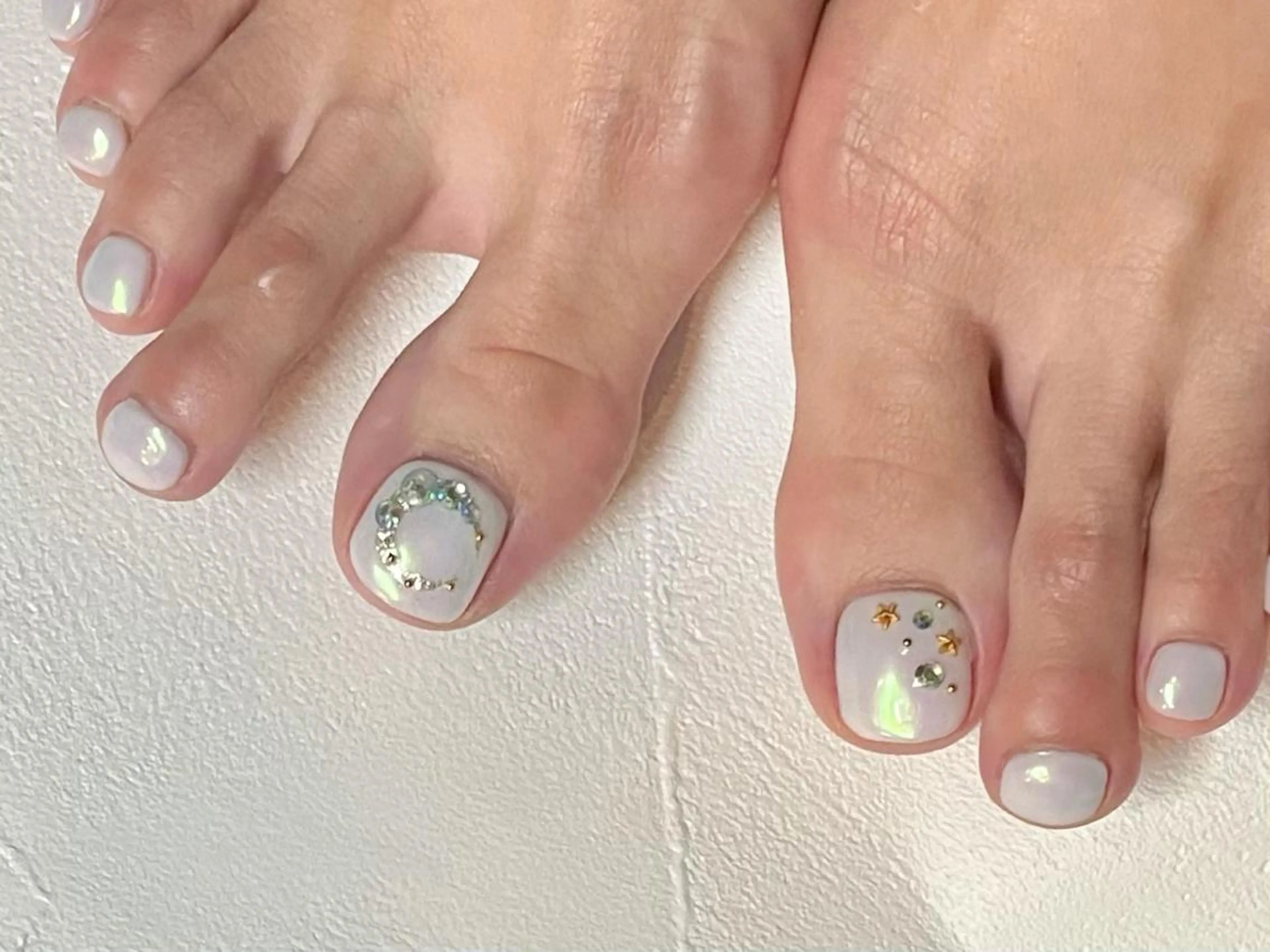 ネイル オーロラネイル マグネットネイル ミラーネイル ささき れいなのネイルデザイン