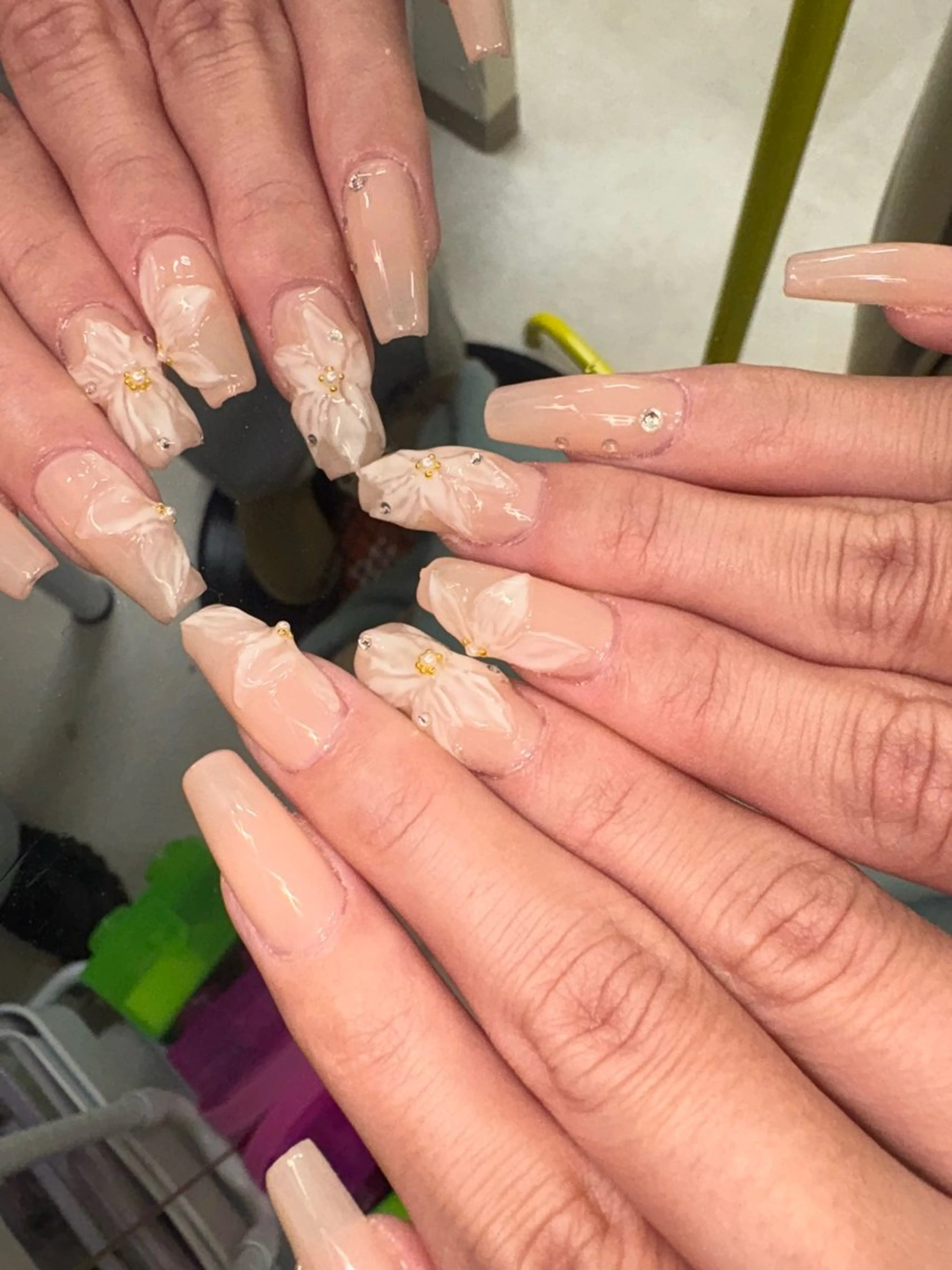 ネイル ハンドネイル 33nail✴️栄 スミレ❇️Gel-xのネイルデザイン