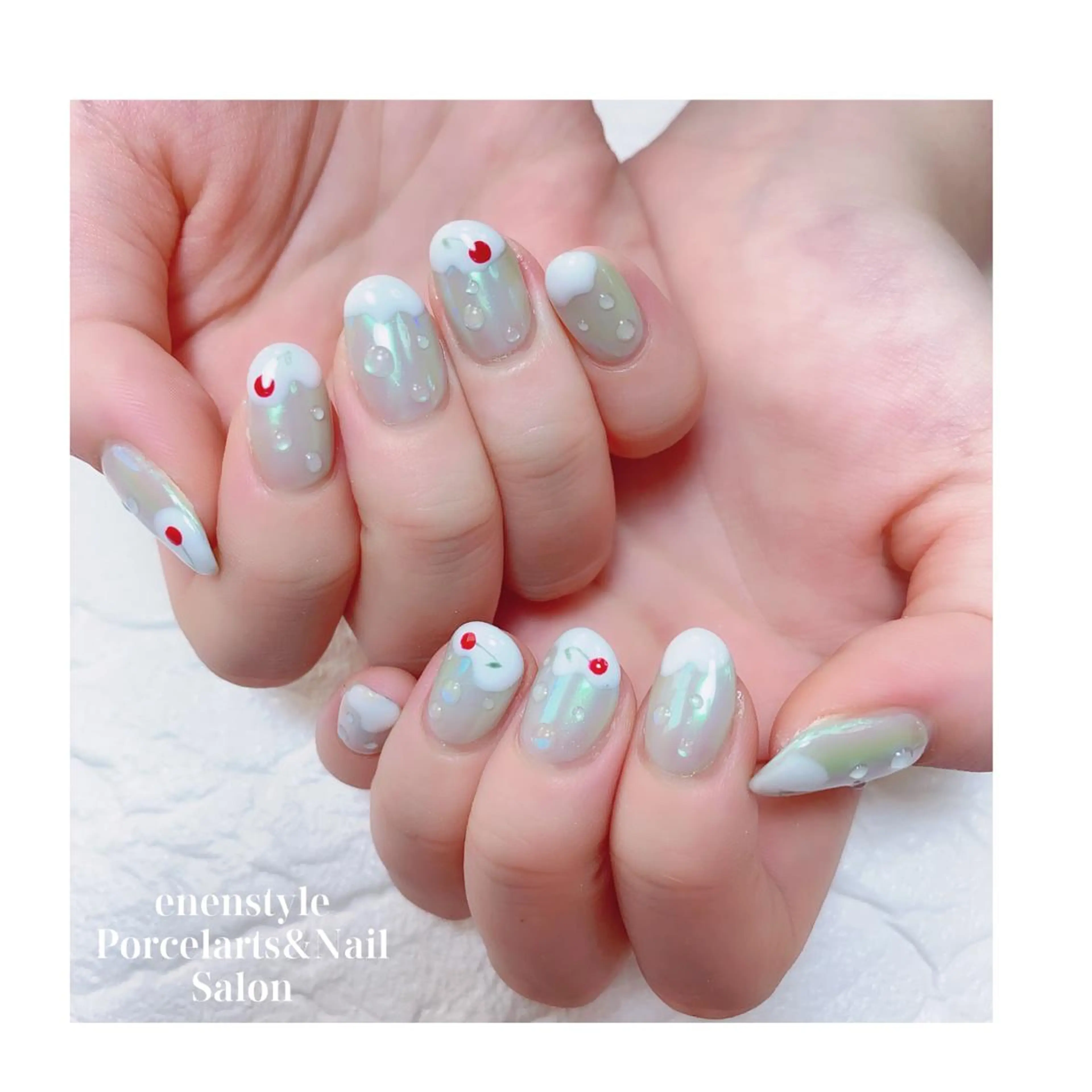 ミディアム ネイル ジェルネイル ニュアンスネイル オフィスネイル ワンカラーネイル パラジェル ハンドネイル 👑enen style👑のネイルデザイン