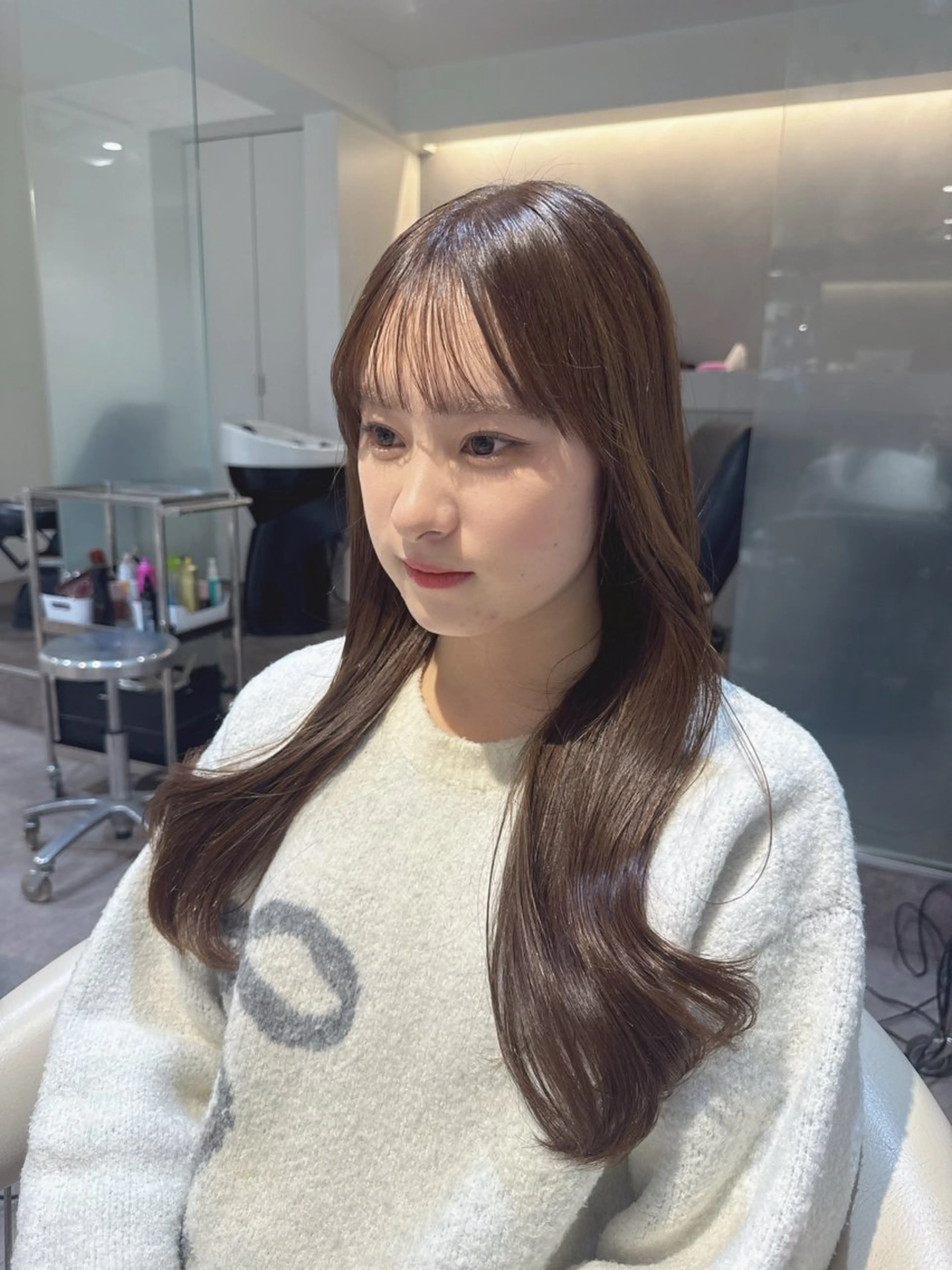 ミディアム カラー ブリーチ 透明感カラー グレージュ ブリーチなしカラー 髪質改善 カット ヘアカラー トリートメント 💎透明感カラー特化 💎TAISEIのヘアスタイル