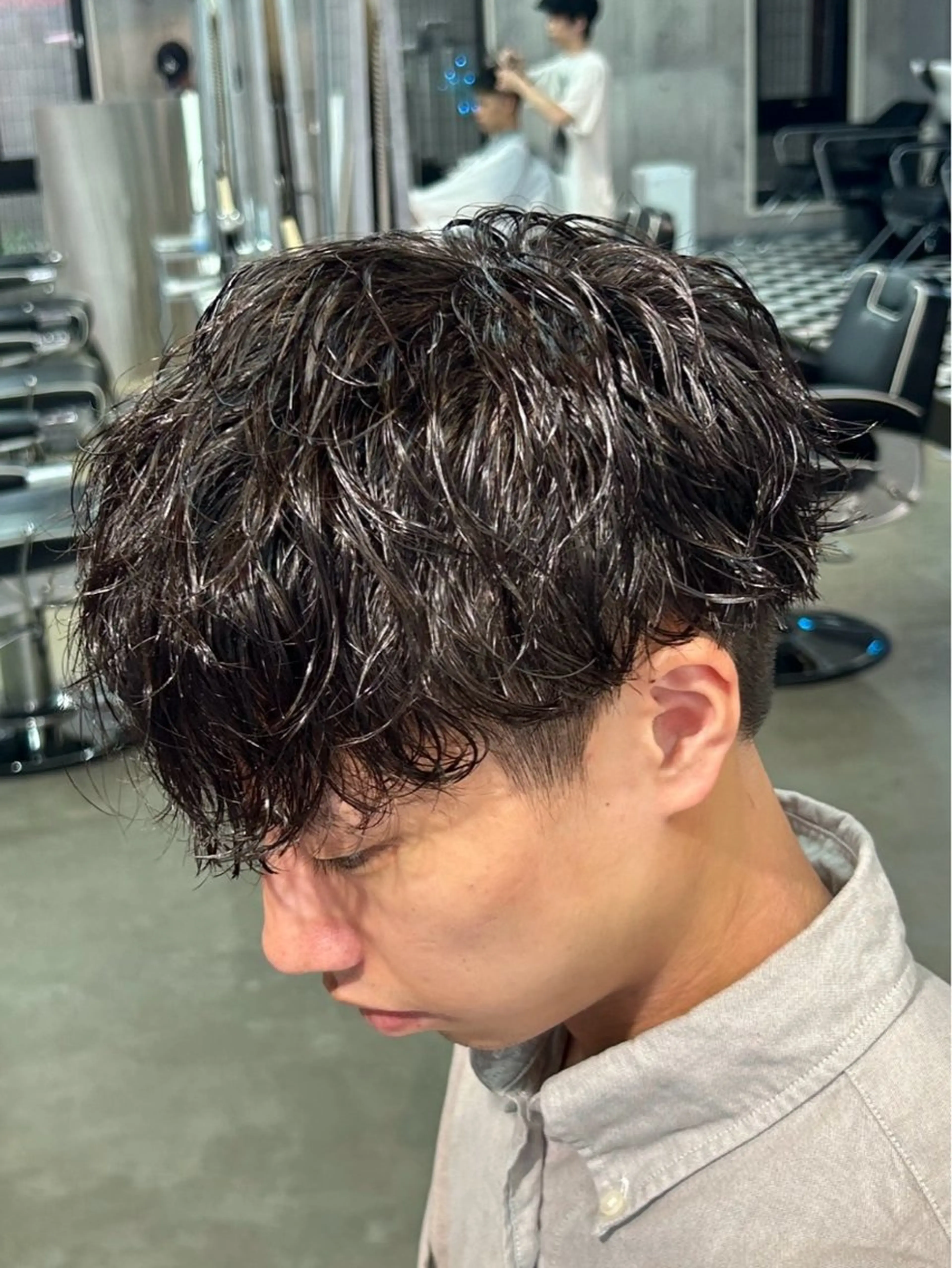 ミディアム カット 👑パーマの王様👑 【メンズ専門店】のヘアスタイル