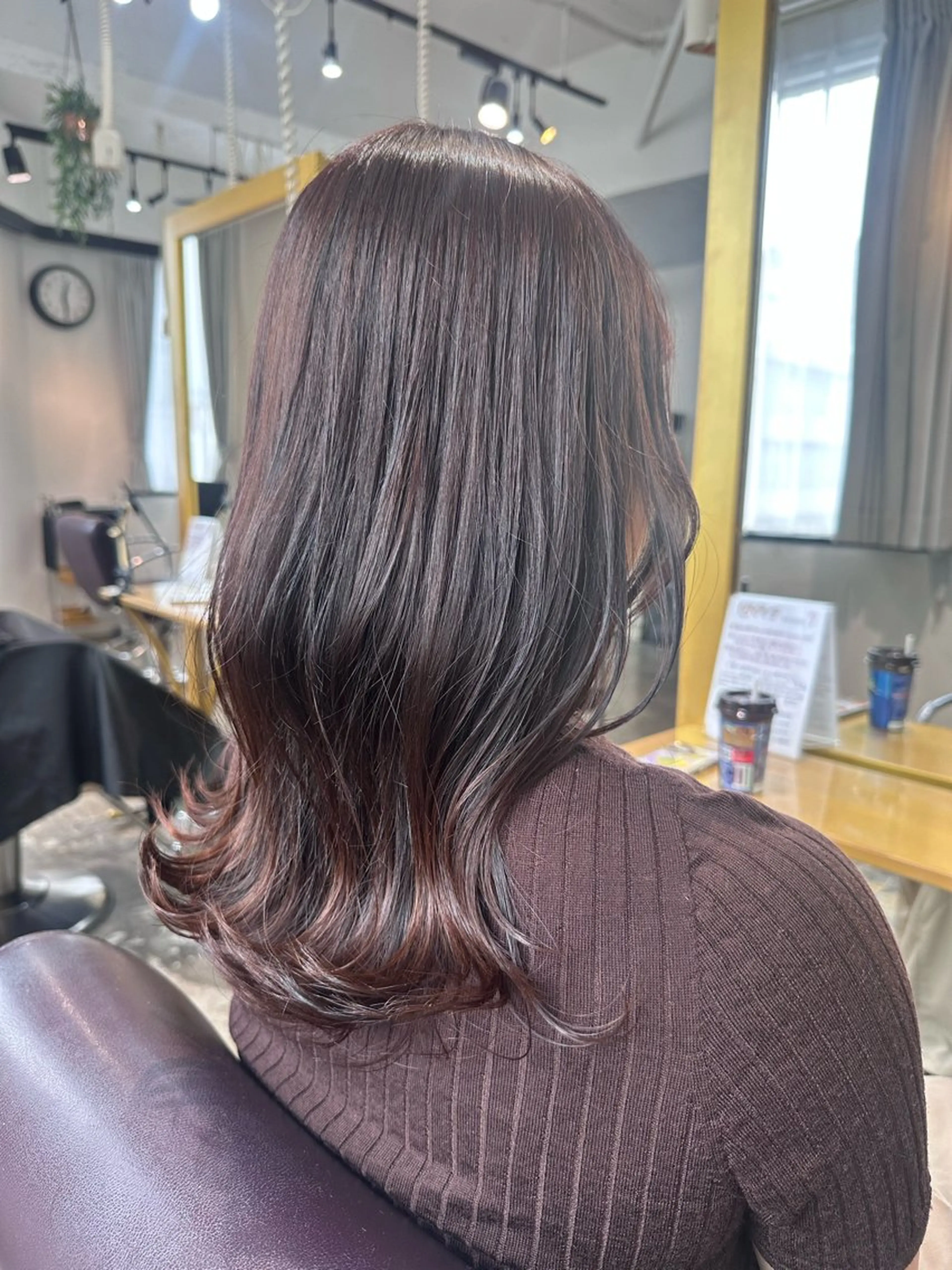 ロング カラー ブラウンカラー ショコラブラウン カット ヘアカラー 心斎橋/レイヤー/ 艶カラー💖Sakiのヘアスタイル