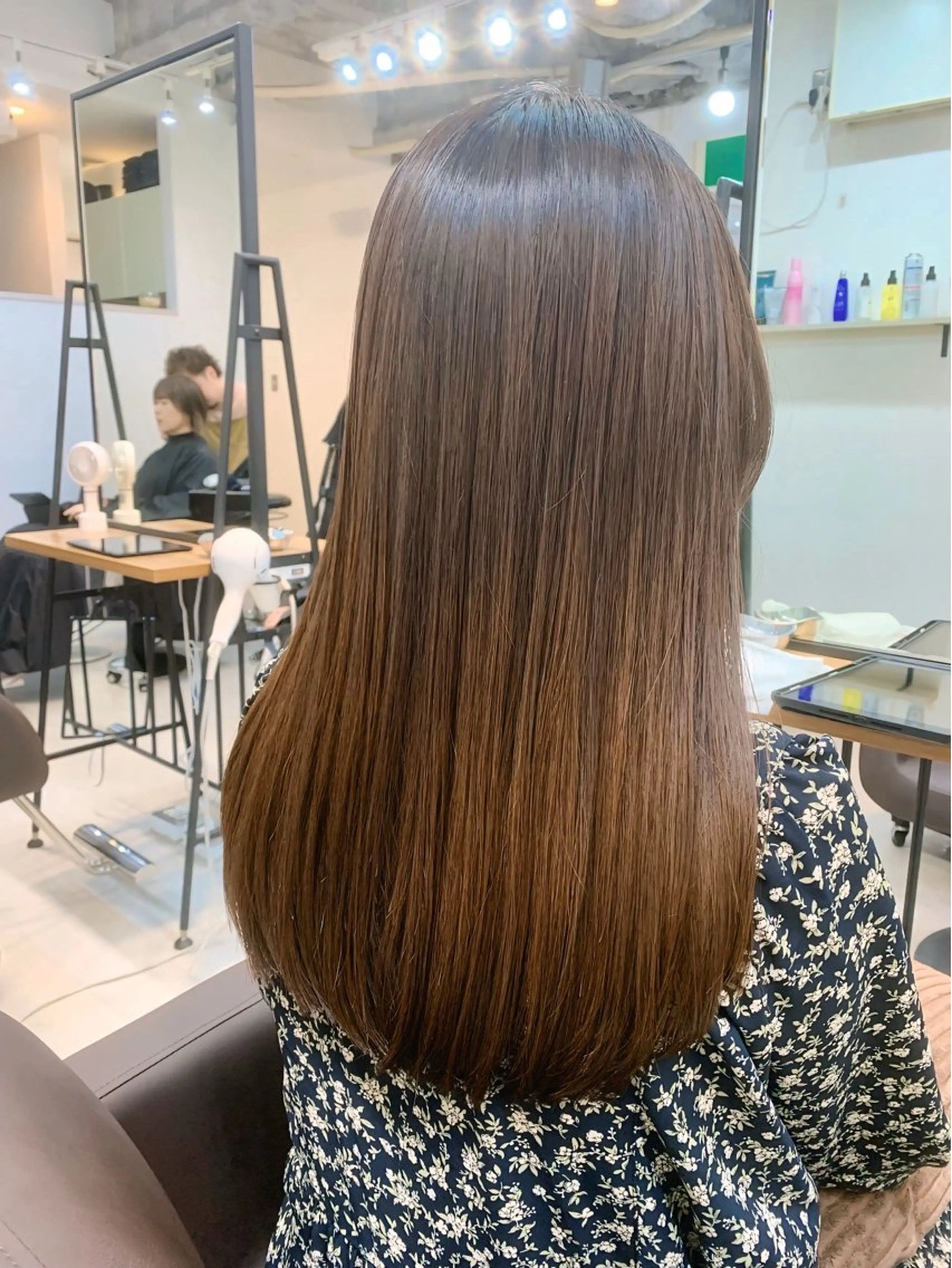 ロング カット 縮毛矯正 トリートメント 前田 健太のヘアスタイル