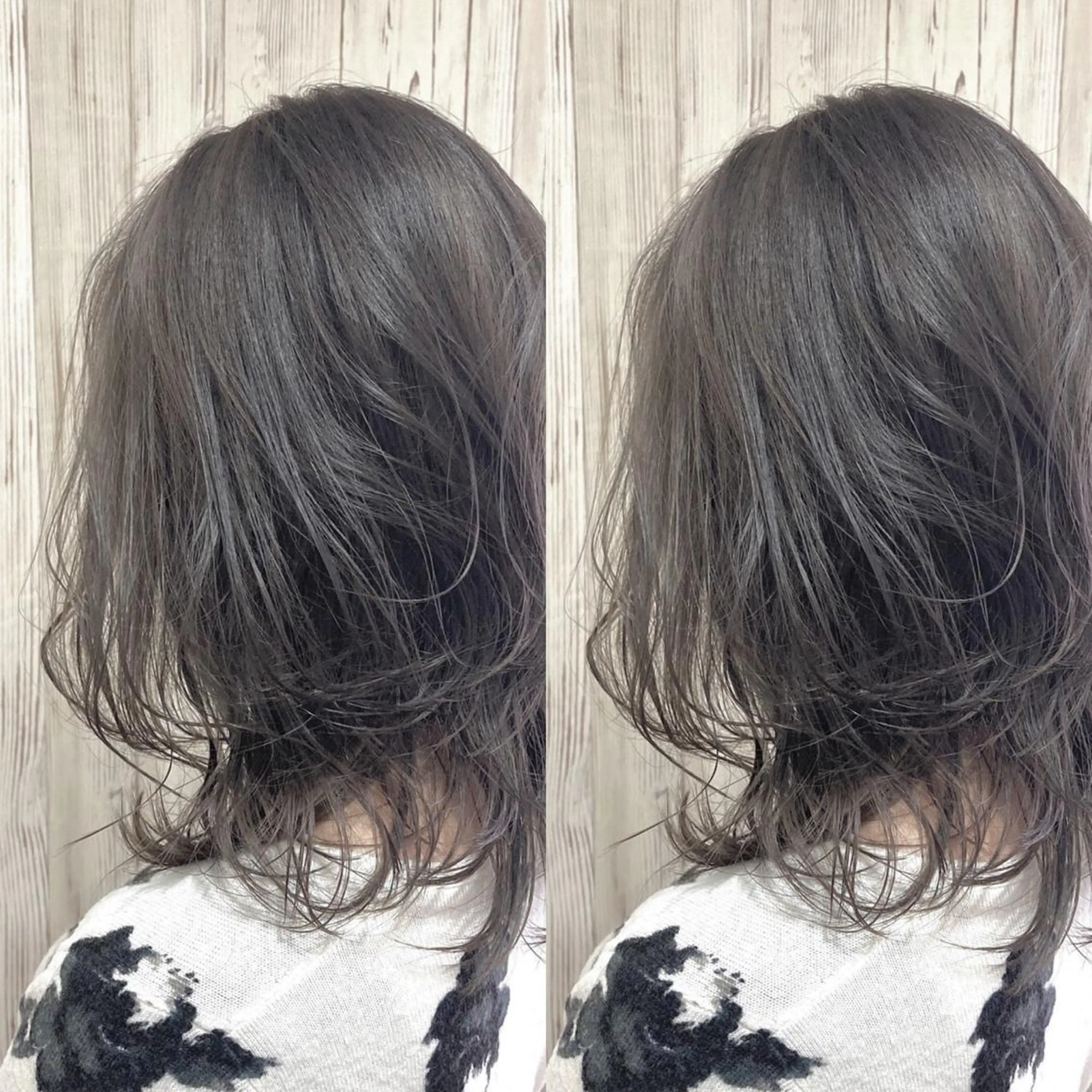 セミロング カラー グレージュ ヘアカラー ヘアサロンオスカー 岸和田蛸地蔵店のヘアスタイル