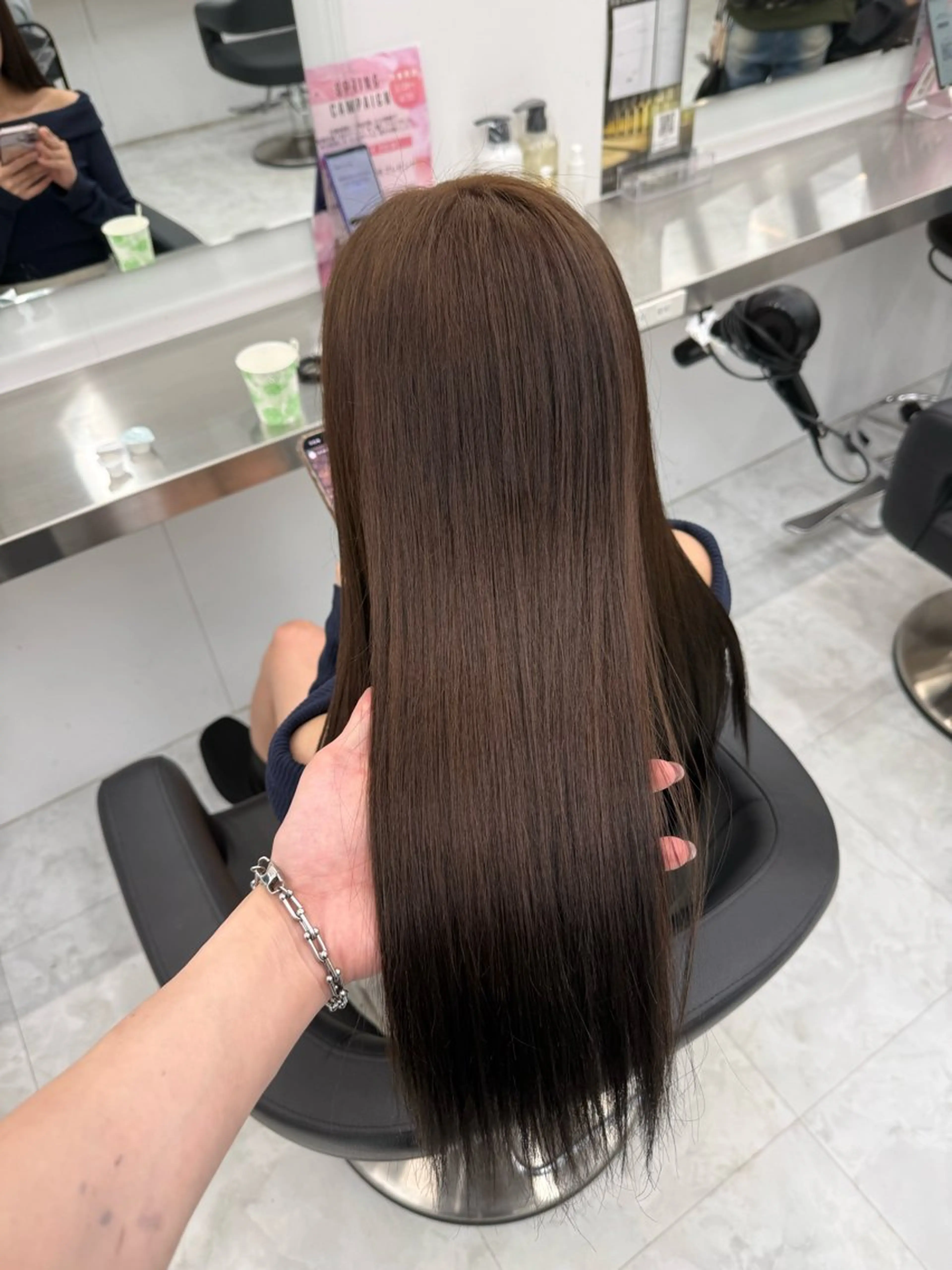 ロング カラー ヘアカラー トリートメント 中韓レイヤー/ ブラウン🤎はやとのヘアスタイル