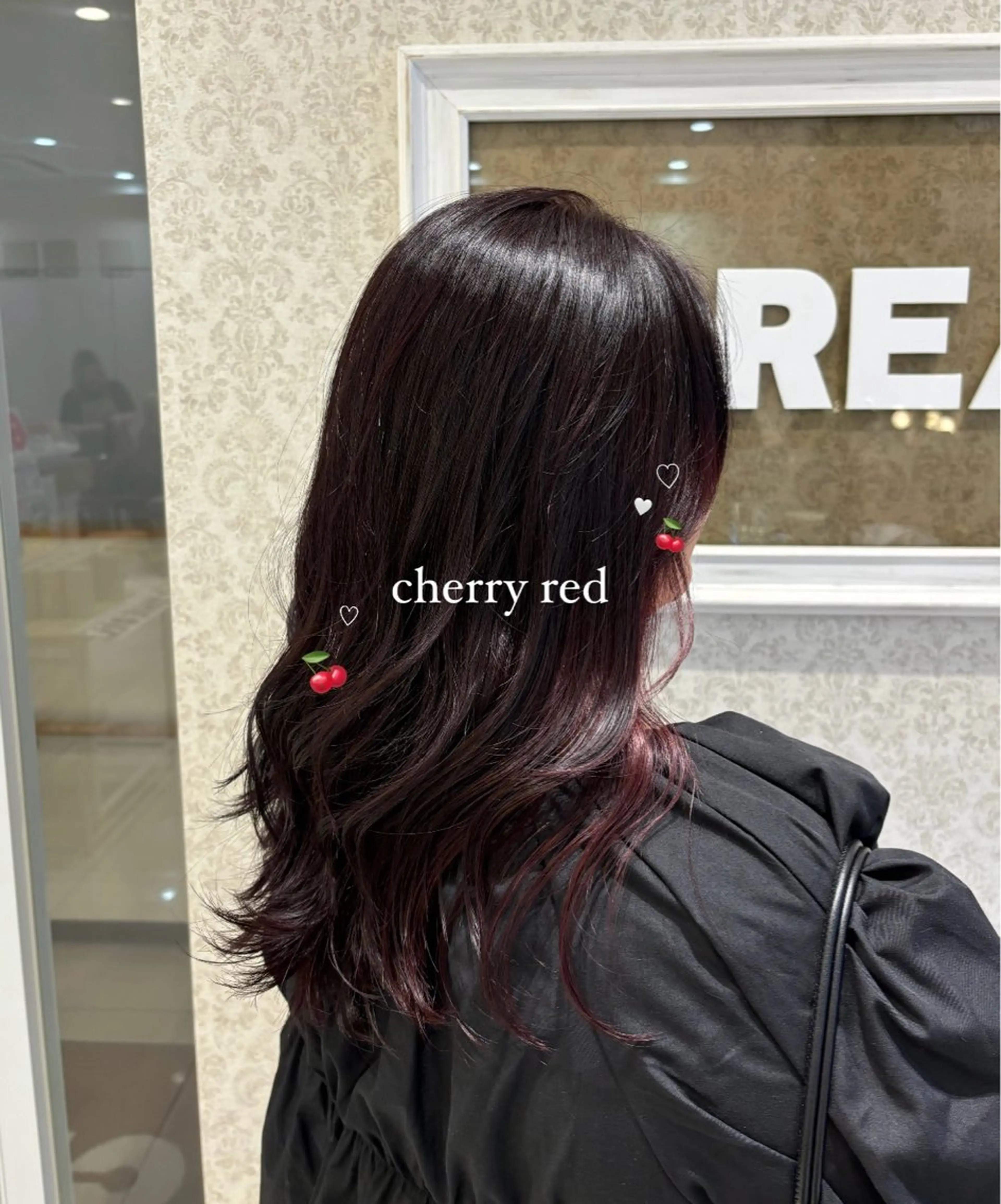 セミロング カラー ブリーチ ヘアカラー ブリーチなしカラー/ 暖色カラー/艶カラーのヘアスタイル