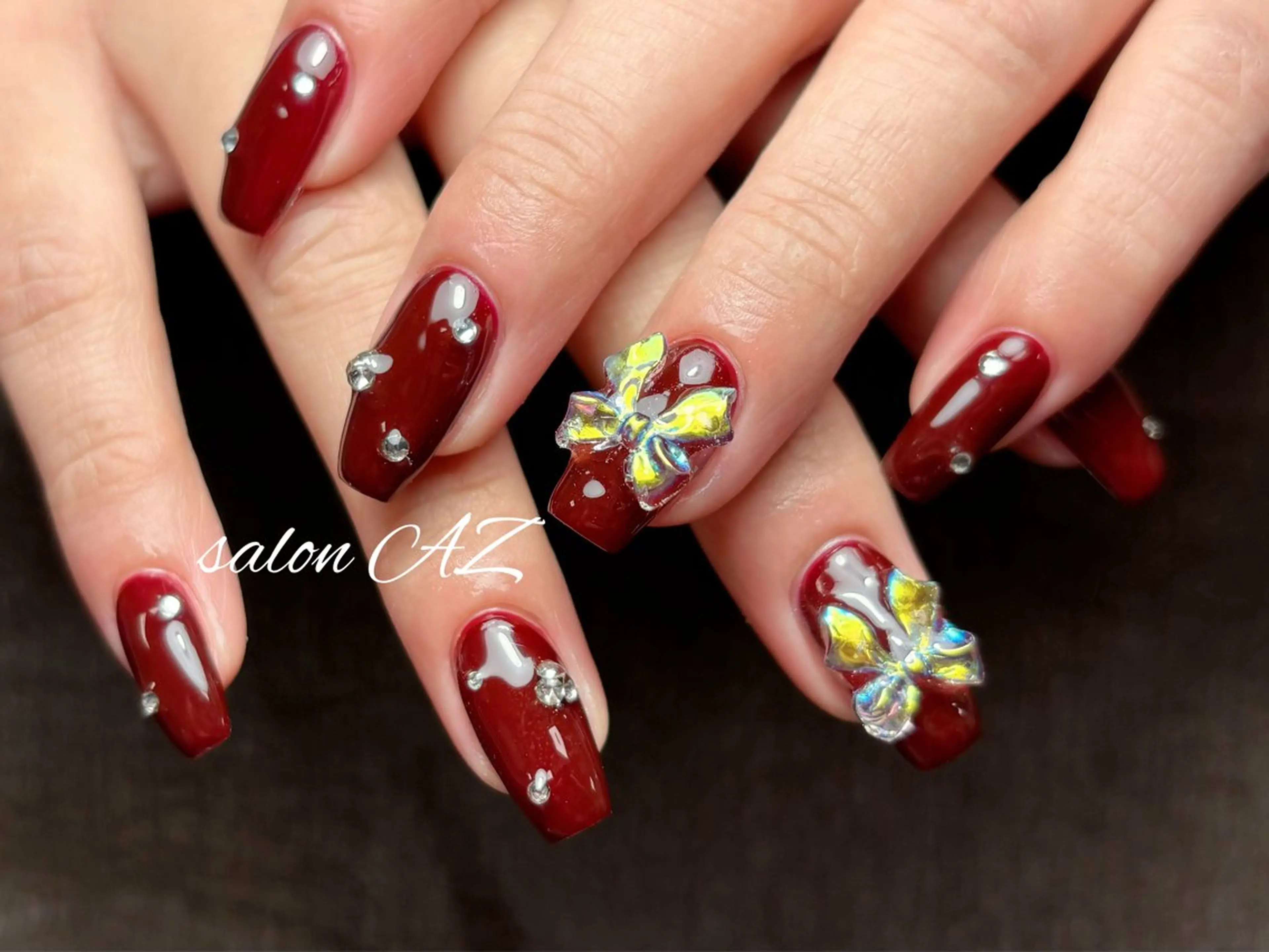 ネイル アートネイル 長さ出し フットネイル フレンチネイル ジェルネイル ハンドネイル salon AZのネイルデザイン