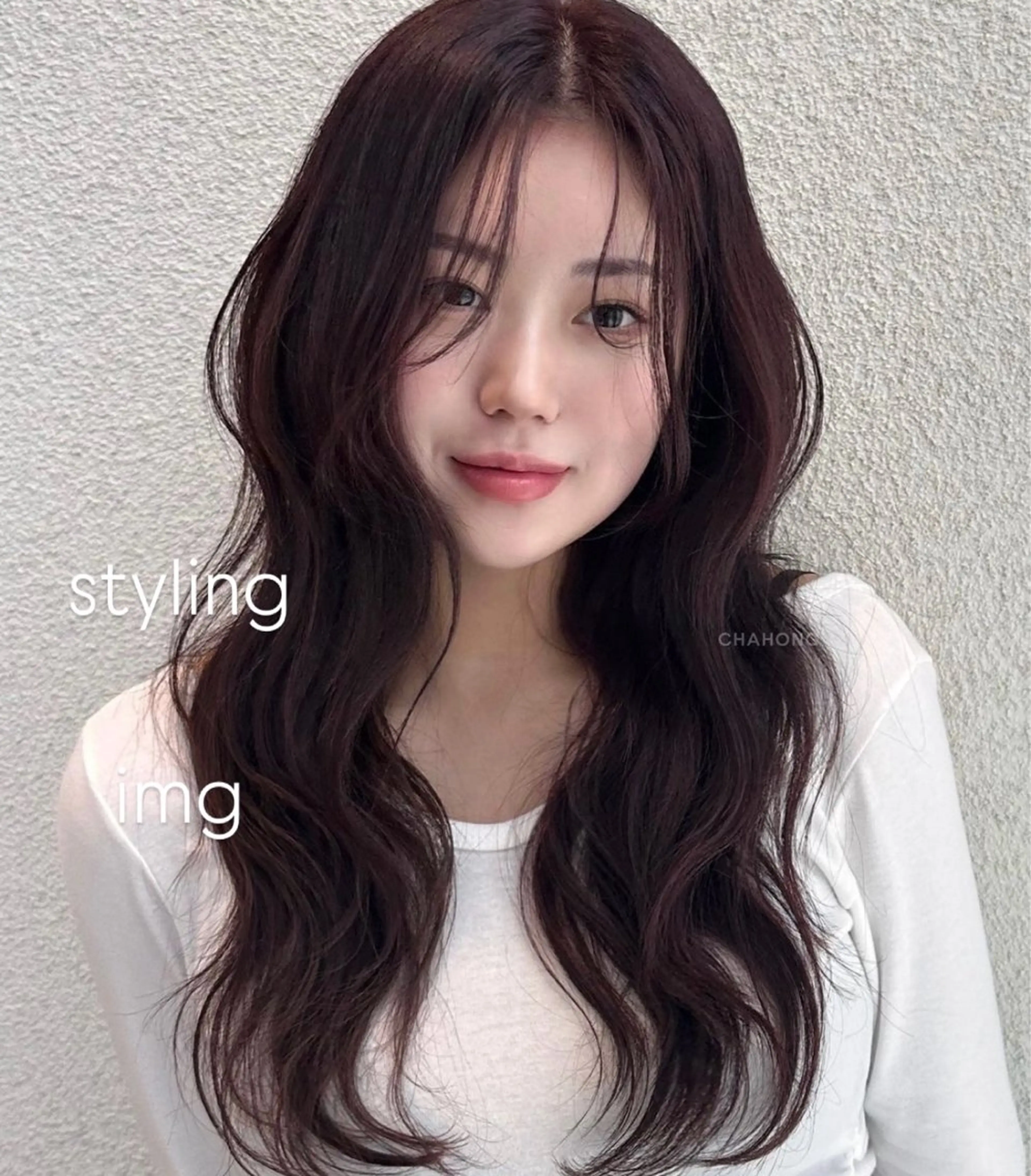 セミロング ヘアアレンジ 韓国風ヘア rinka/暖色 ボブカットモデルのヘアスタイル