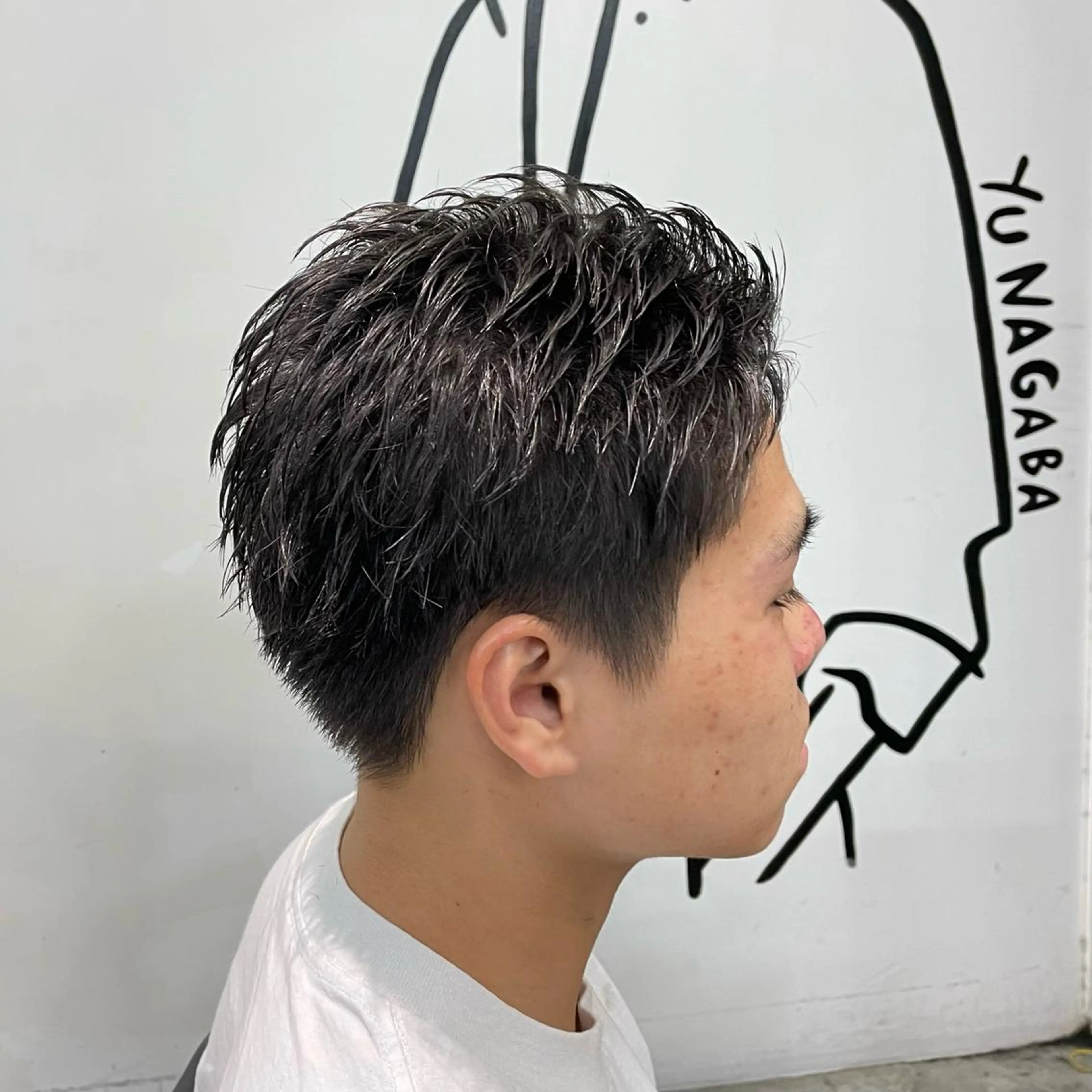 ショート パーマ メンズ スパイキーショート ショートヘア カット パーマ メンズ特化美容師/ 藤戸 椋のヘアスタイル
