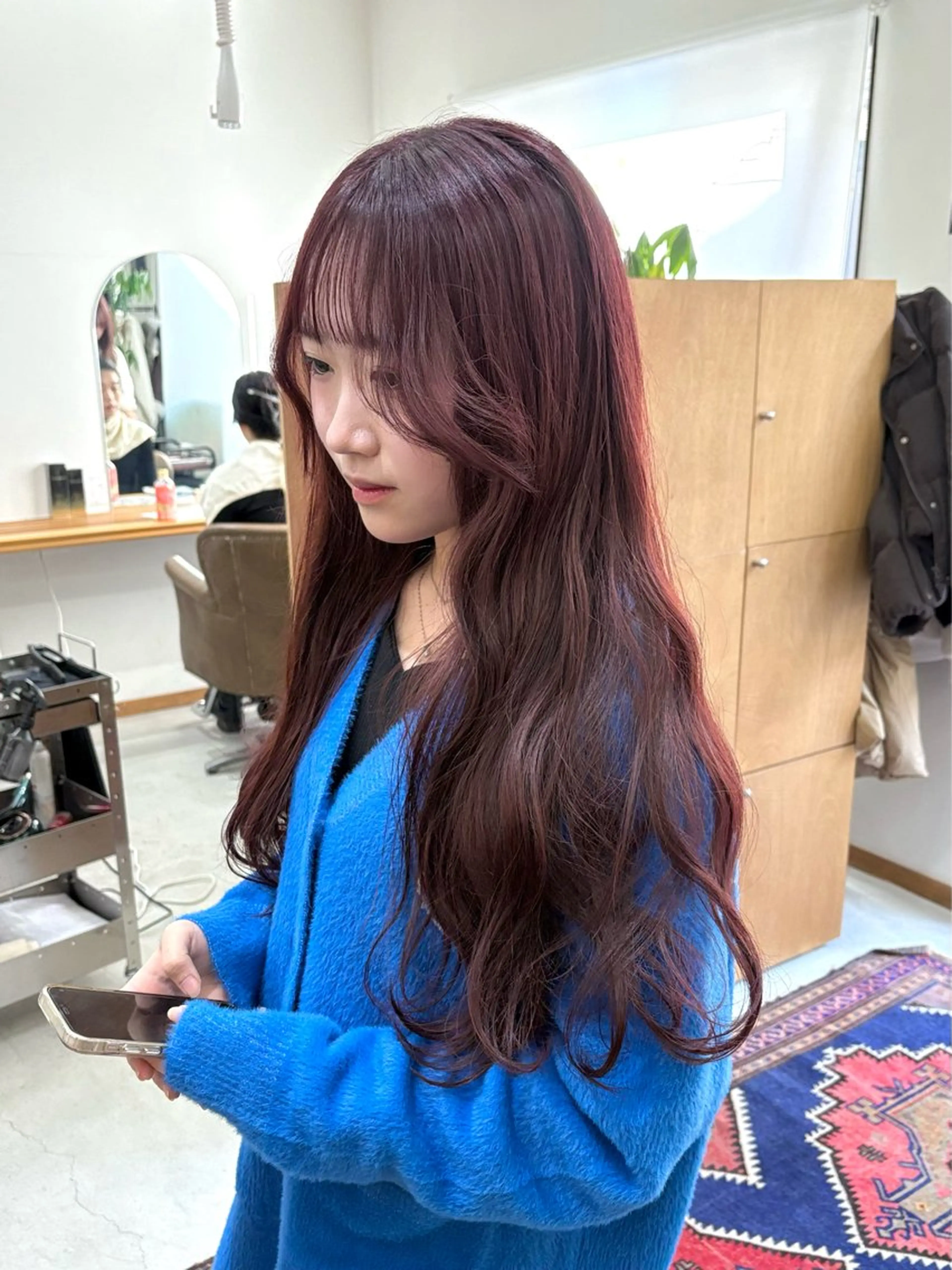 ロング カラー ヘアアレンジ ブリーチ ダブルカラー ブリーチなしカラー カット ヘアカラー トリートメント ハル🌸柔色/ ブリーチなし/艶髪のヘアスタイル