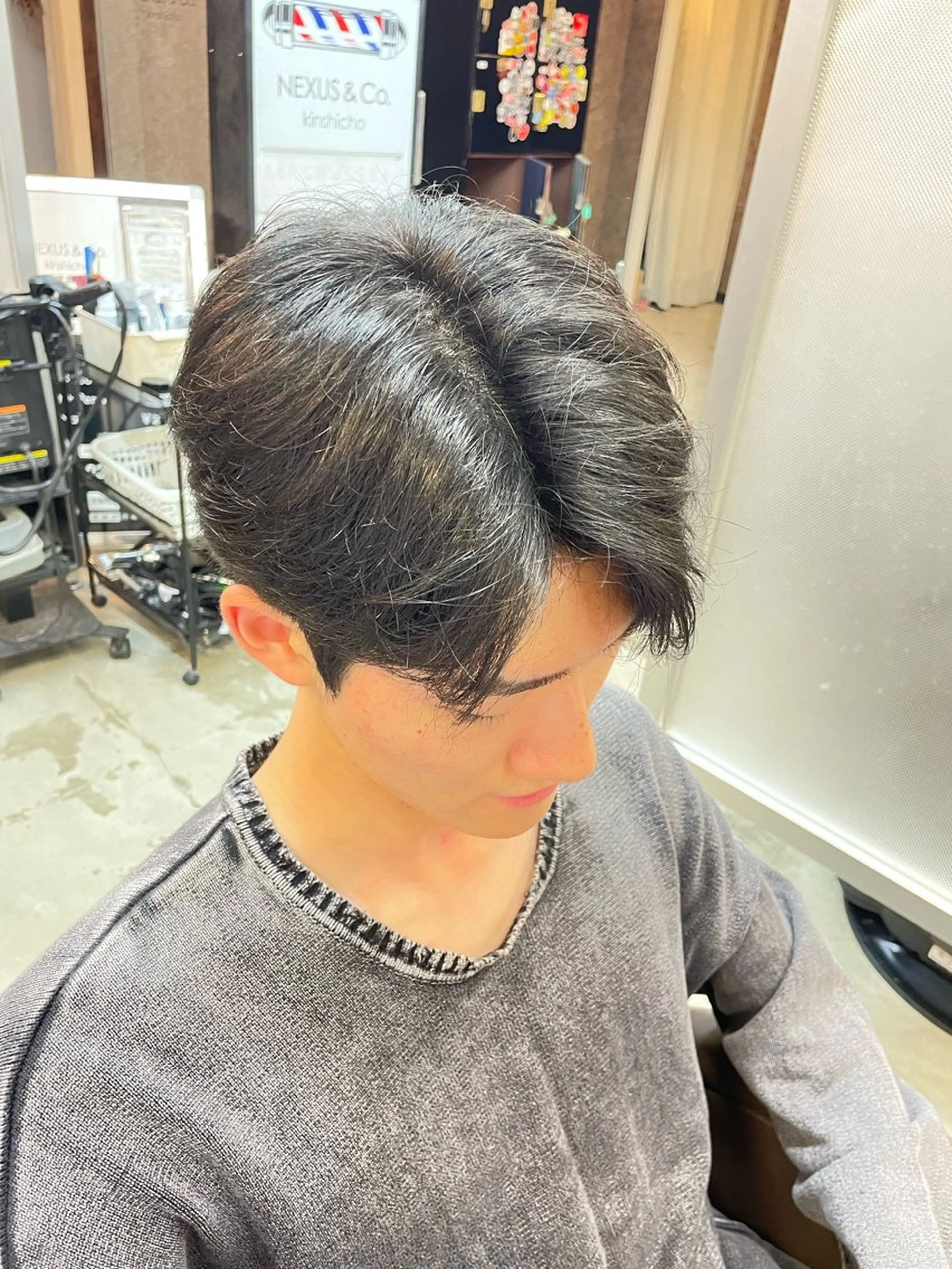 ショート パーマ メンズ メンズパーマ特化 カバヤマ　リョウのヘアスタイル