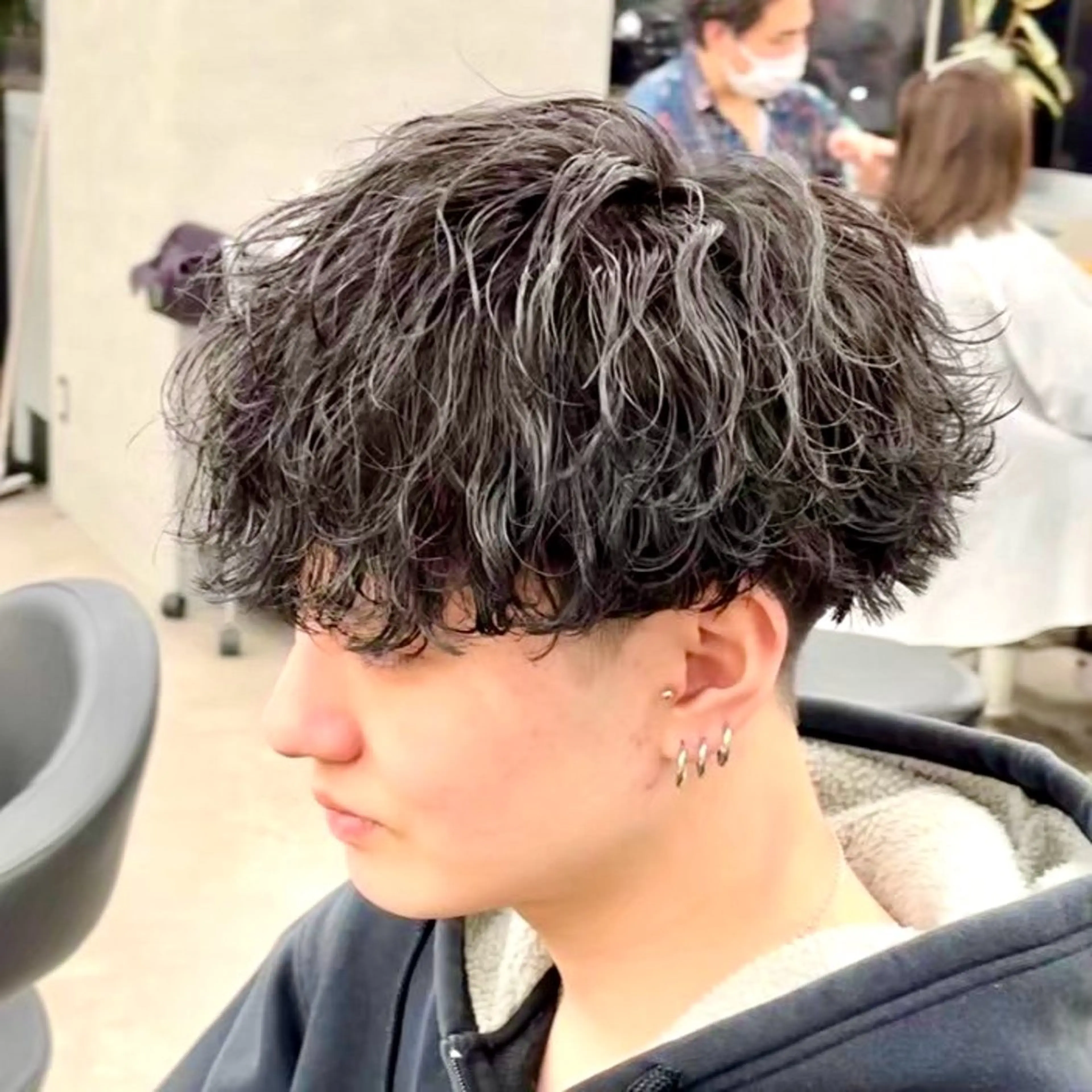 パーマ メンズ 💈フェザーパーマ 須賀俊介💈のヘアスタイル