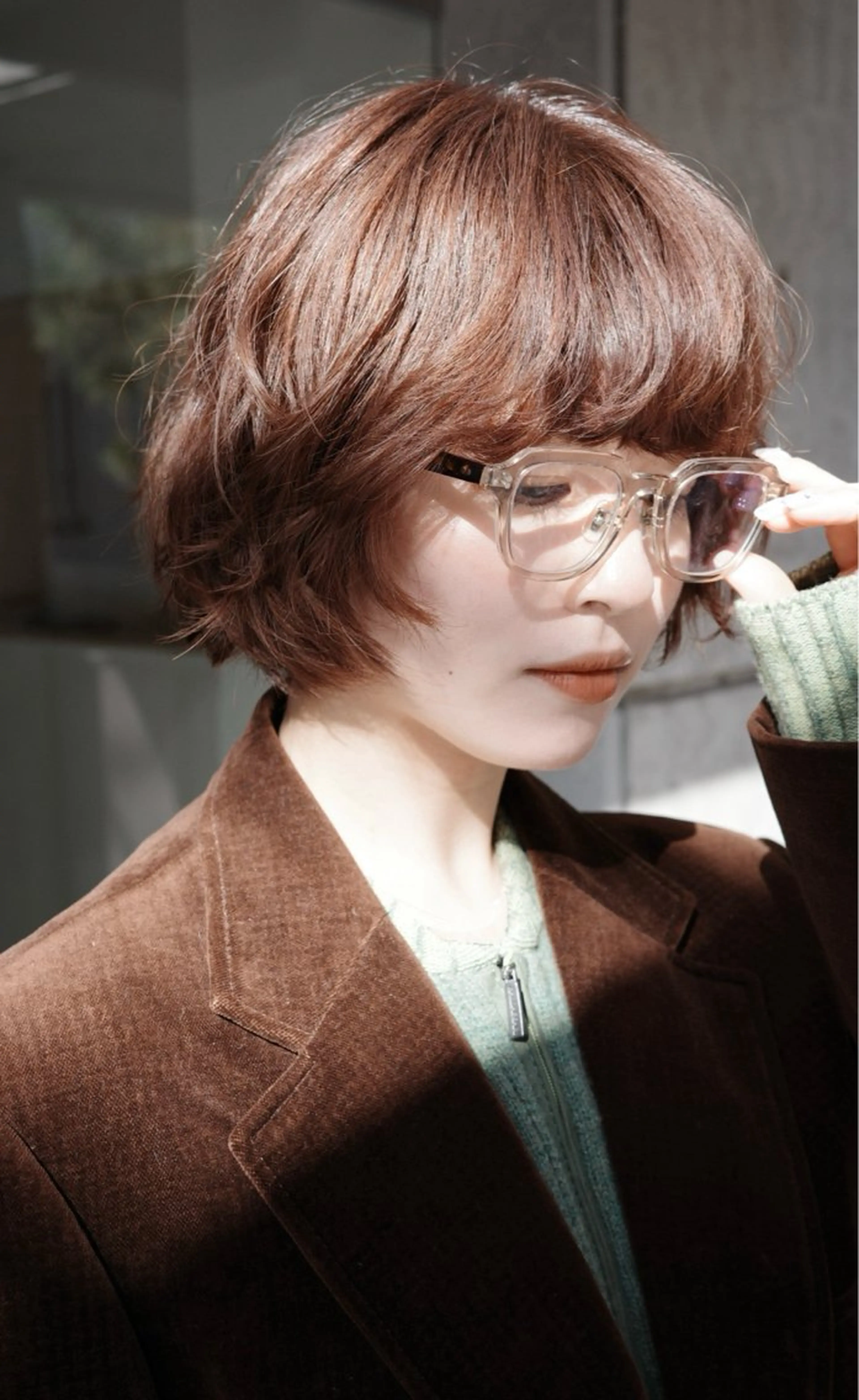ショート パーマ HEIMER ミカド　サトル△のヘアスタイル